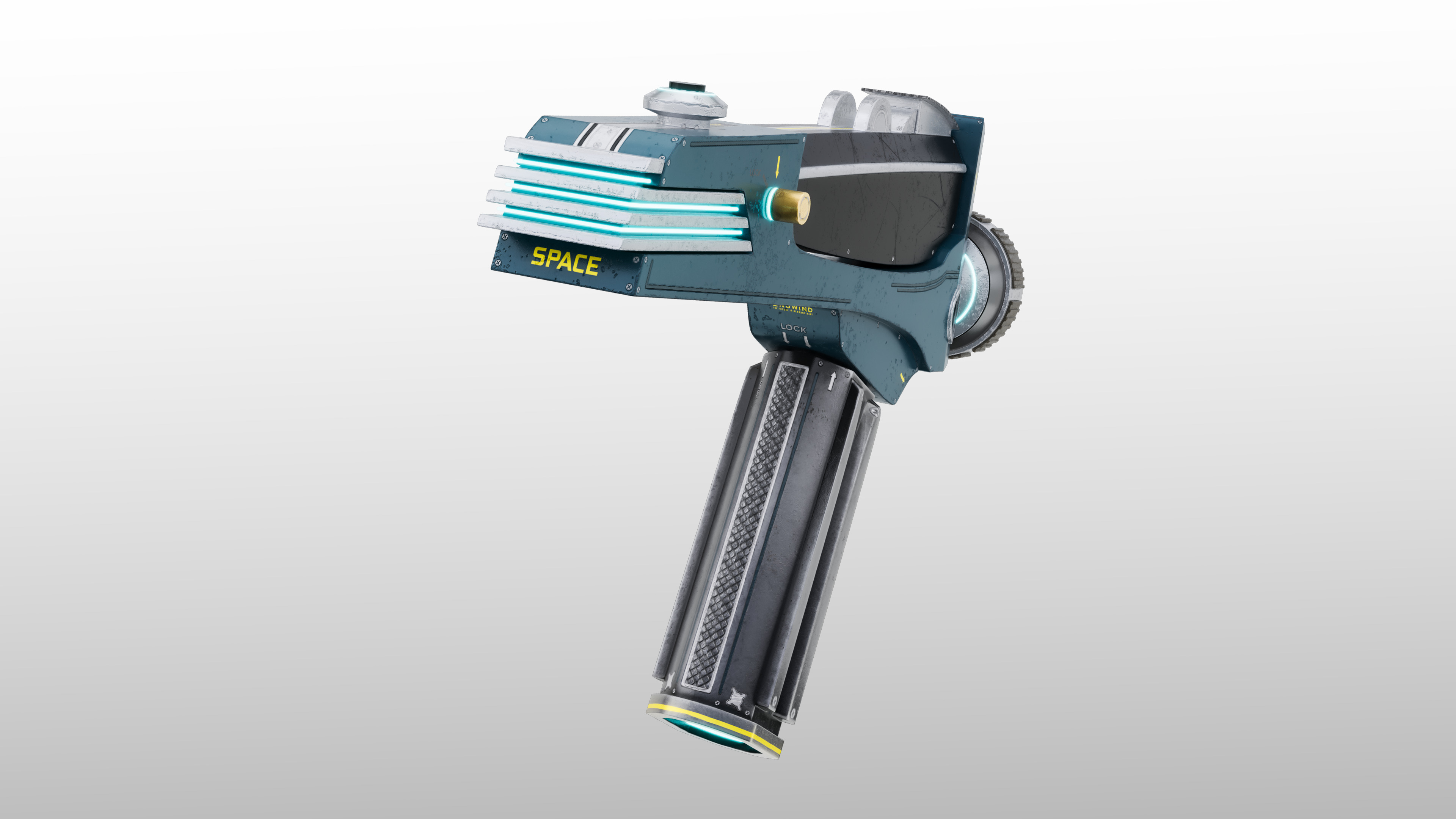 Space Phaser Low-poly 3D model_2