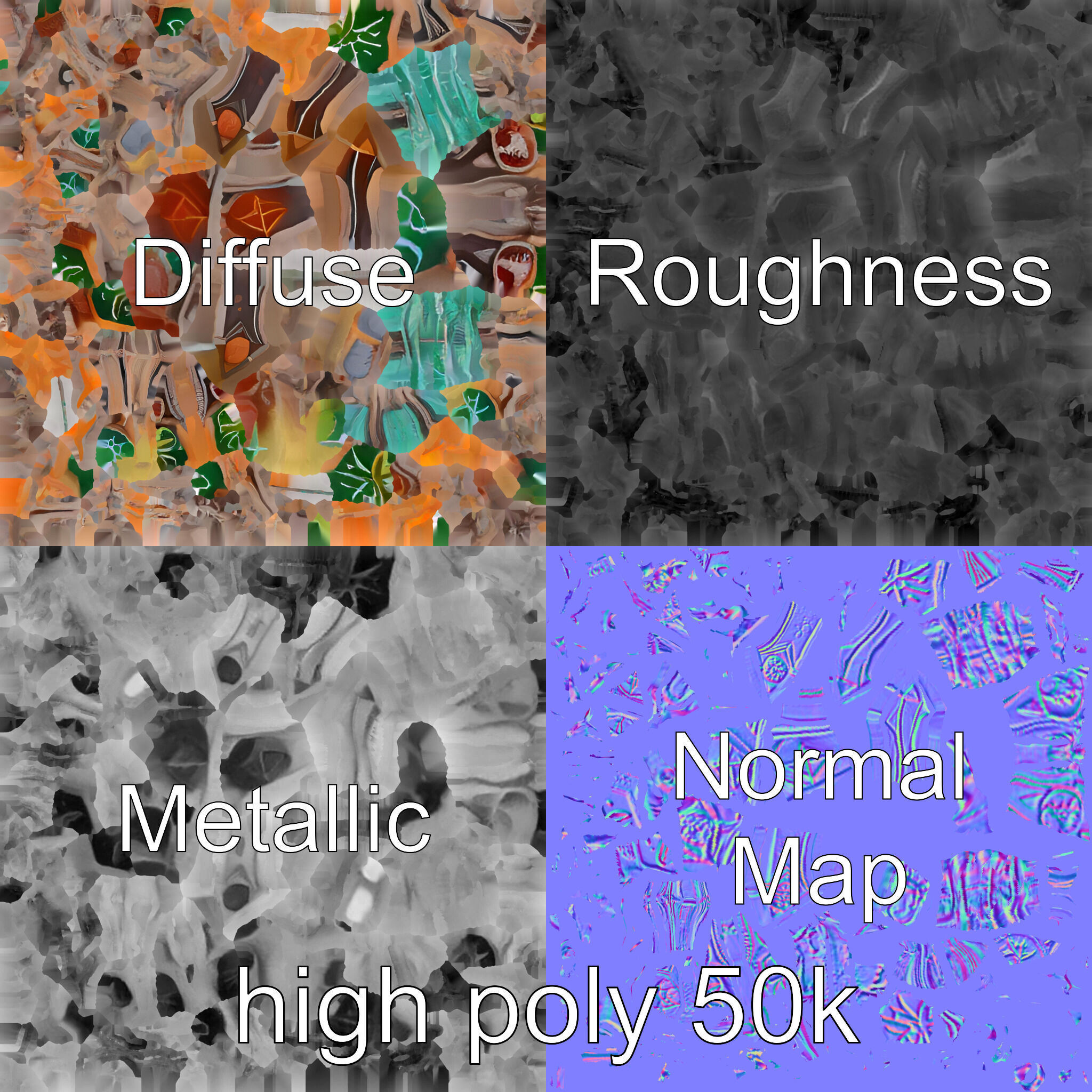 Wizards Arcane Bow with Glowing Glyphs model pack Low-poly 3D model_3