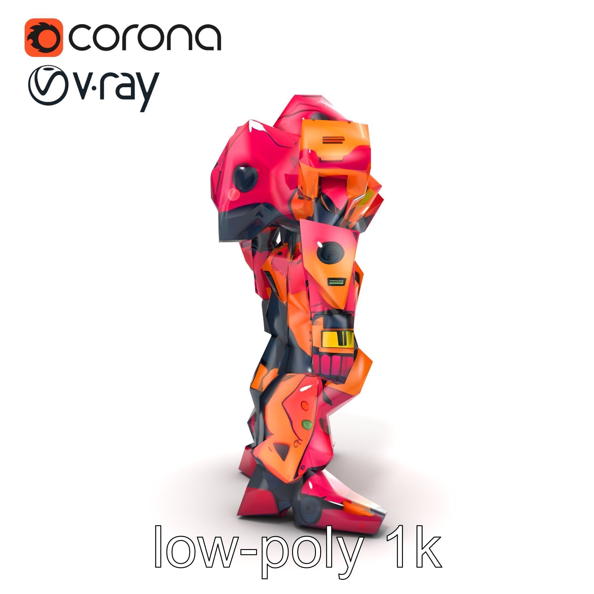 Elven Scepter Topaz Gemstone Model Pack Low-poly 3D model_14