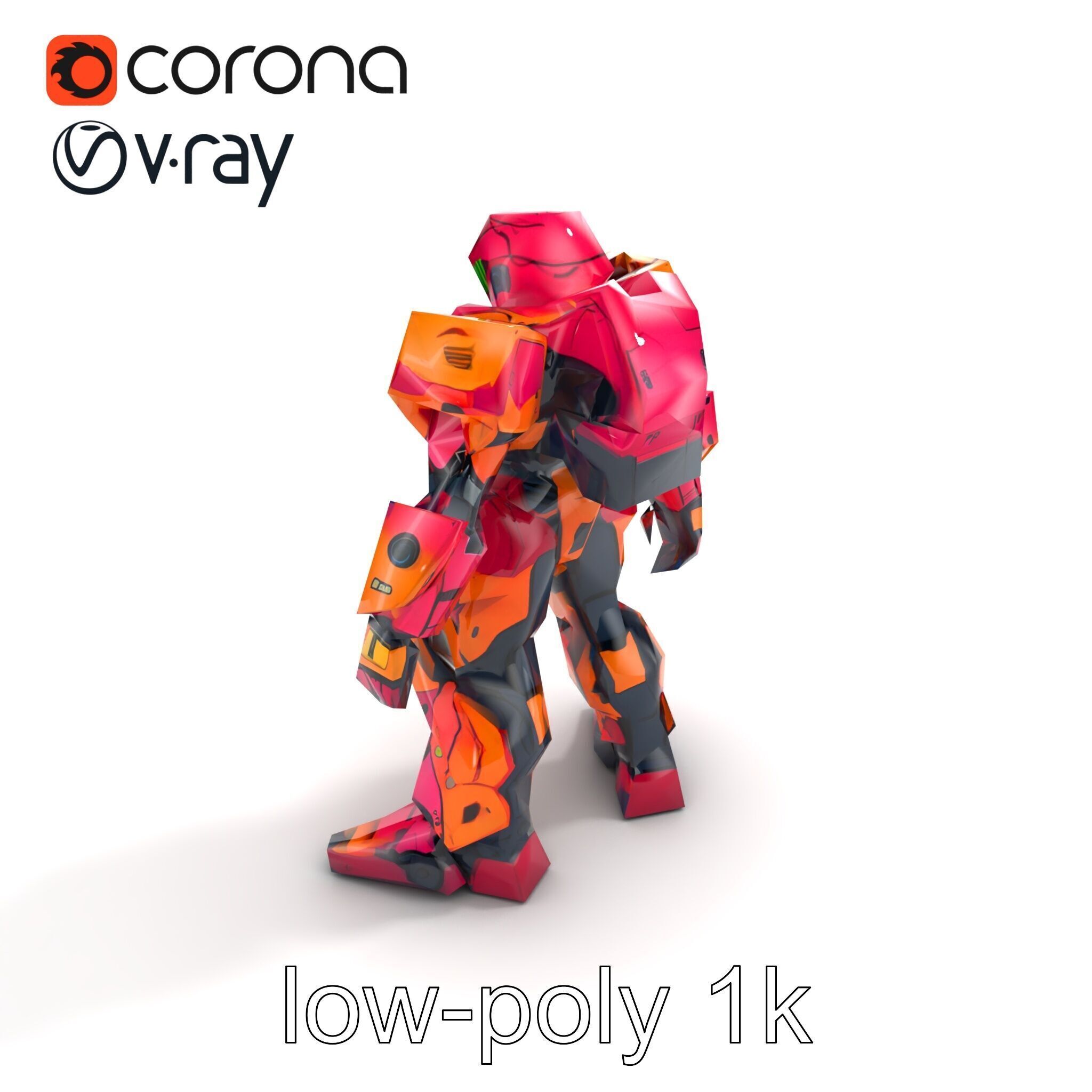 Elven Scepter Topaz Gemstone Model Pack Low-poly 3D model_10