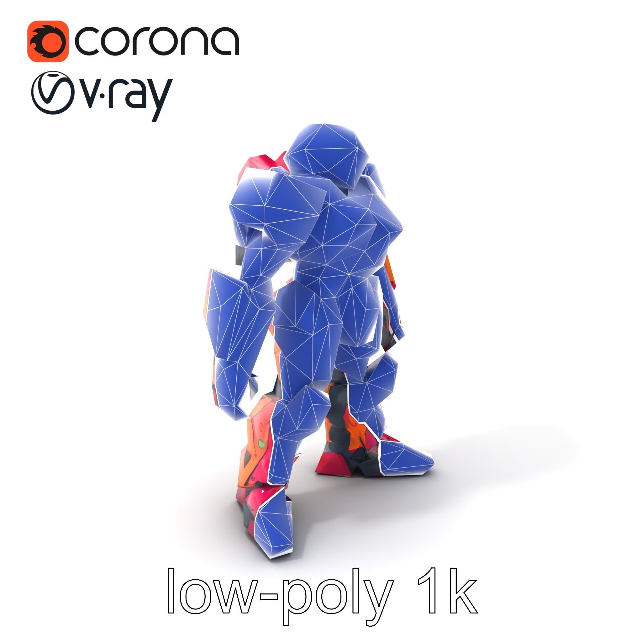 Elven Scepter Topaz Gemstone Model Pack Low-poly 3D model_8