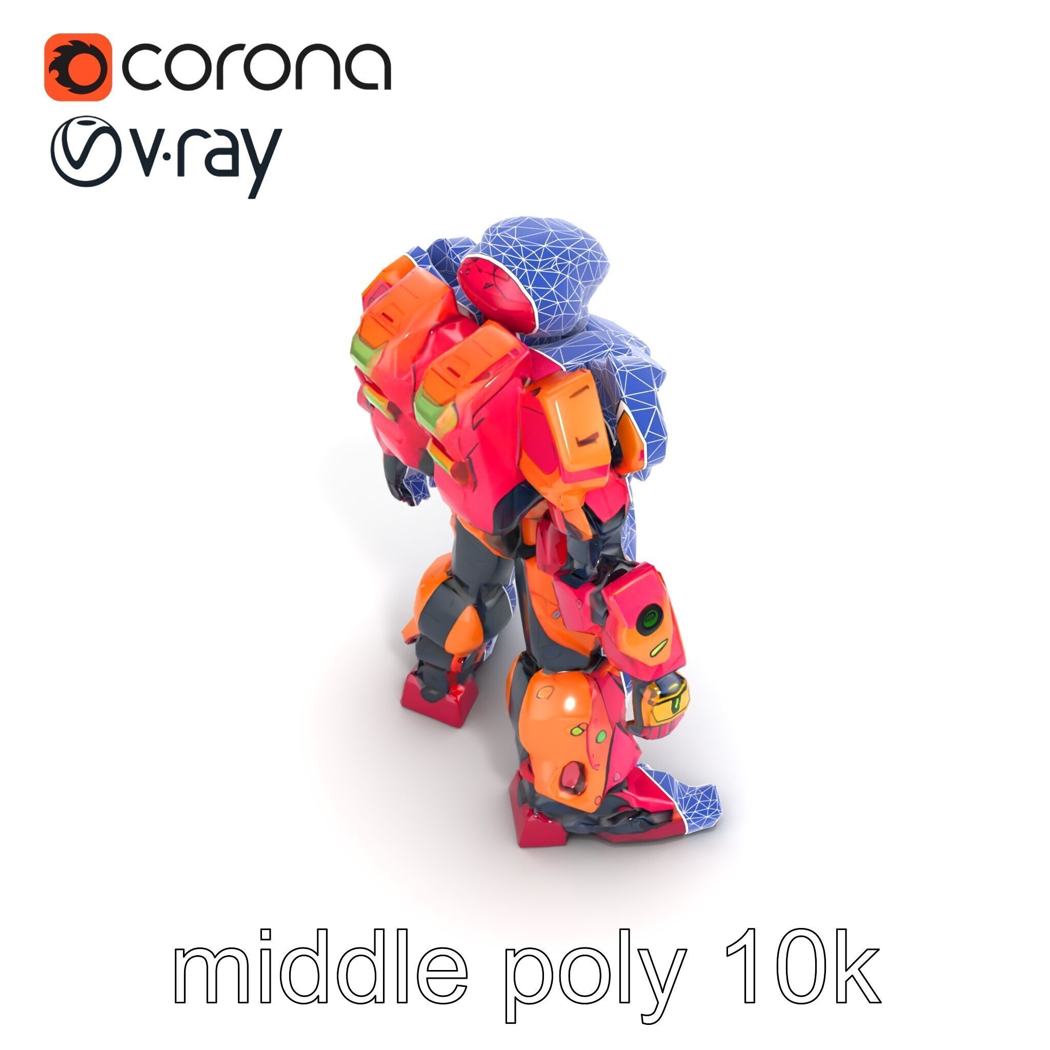 Elven Scepter Topaz Gemstone Model Pack Low-poly 3D model_31