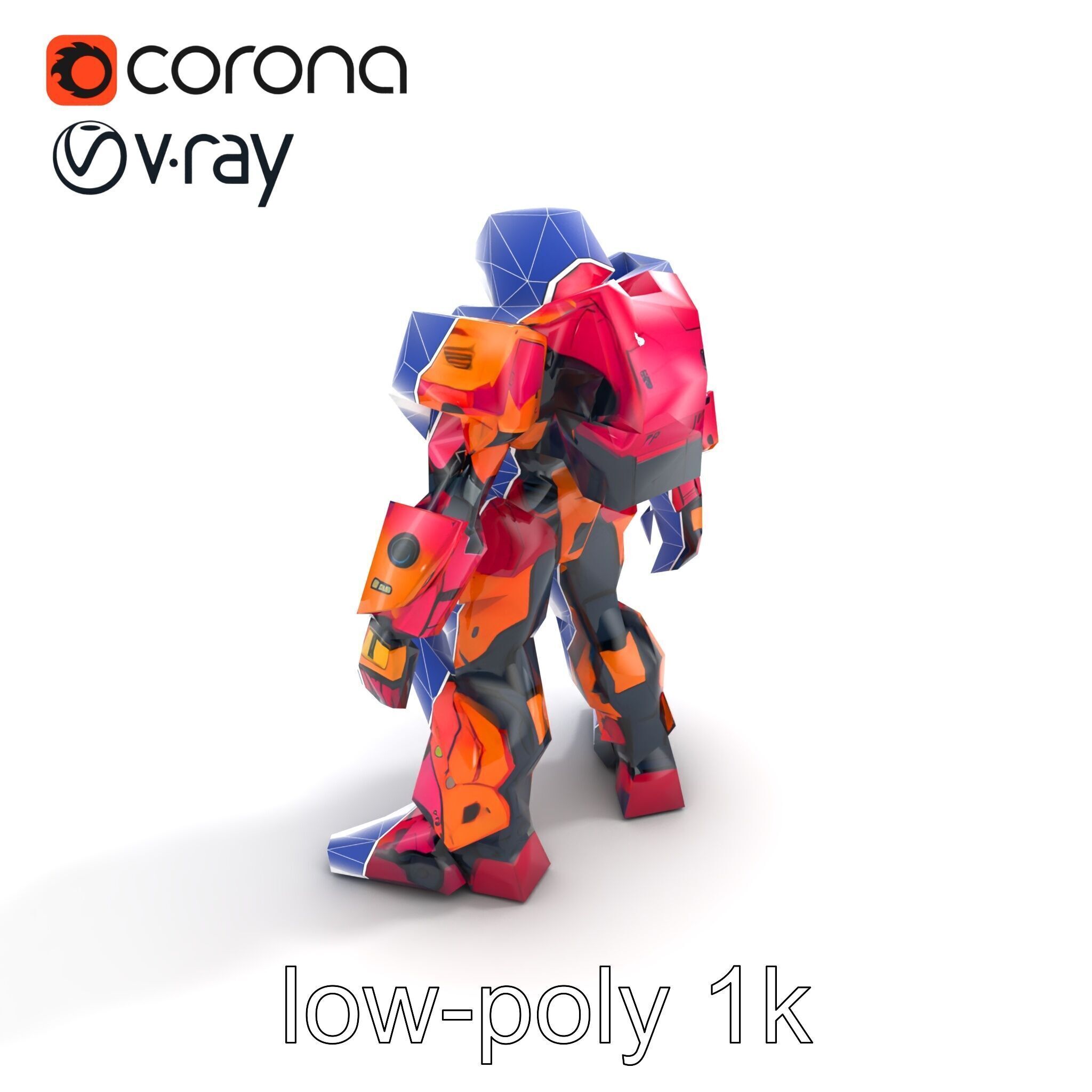 Elven Scepter Topaz Gemstone Model Pack Low-poly 3D model_15