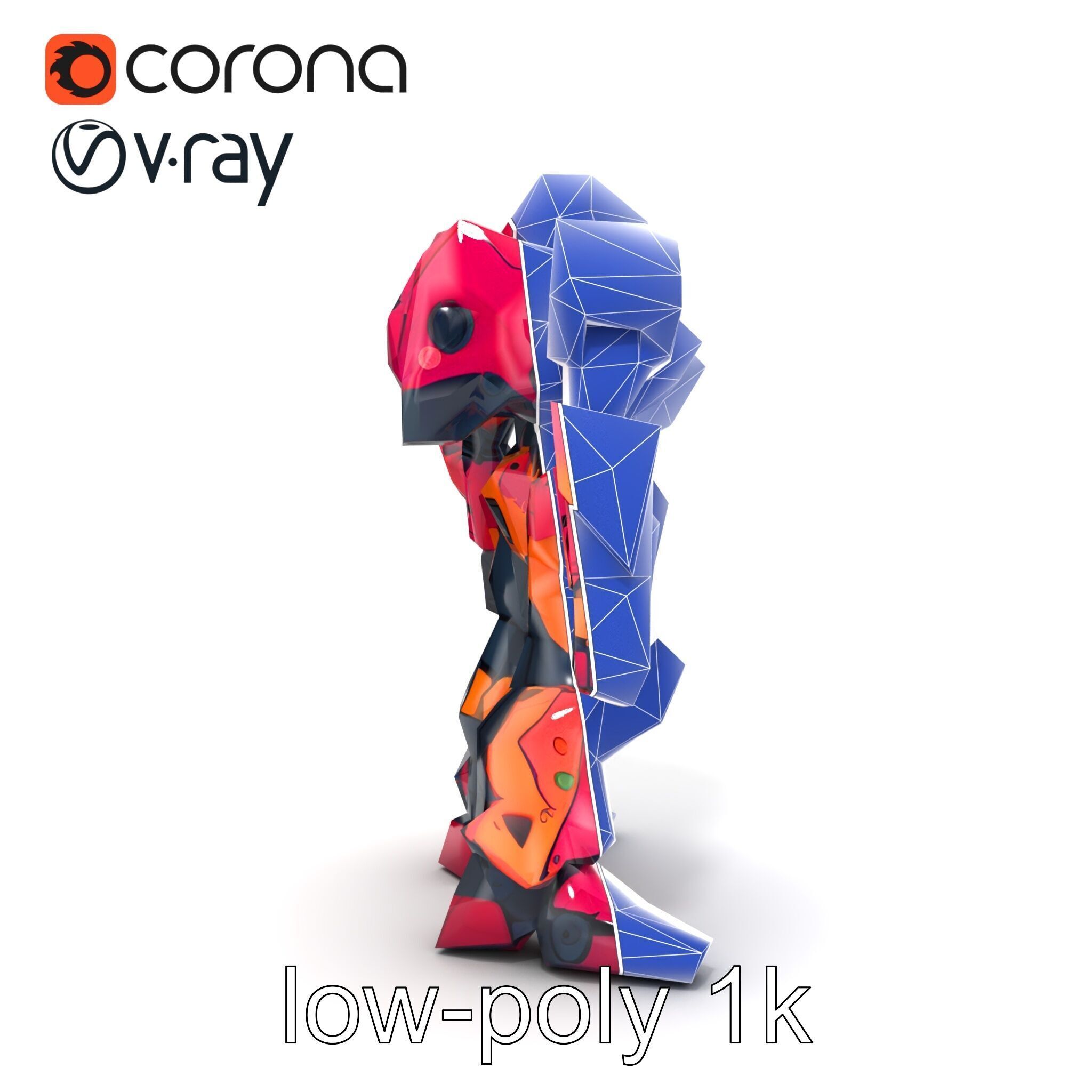 Elven Scepter Topaz Gemstone Model Pack Low-poly 3D model_18