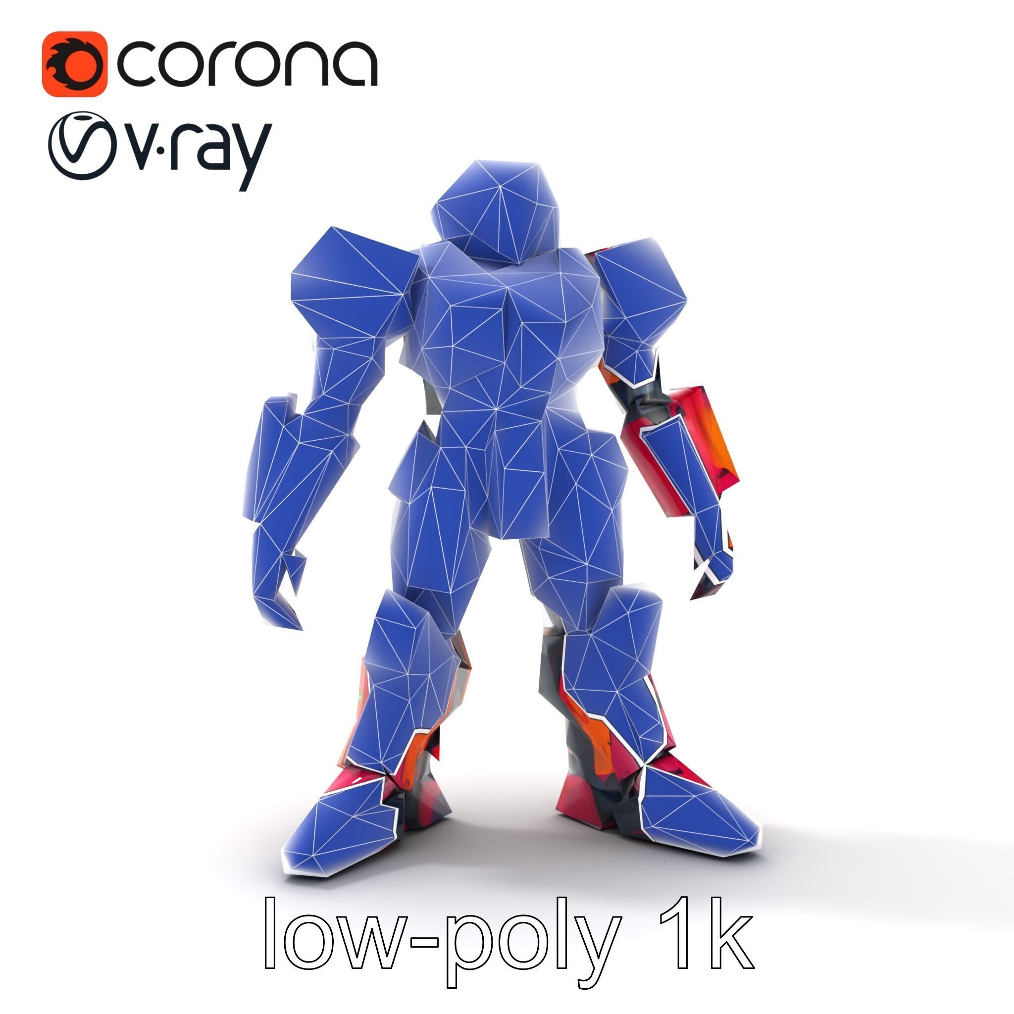 Elven Scepter Topaz Gemstone Model Pack Low-poly 3D model_21