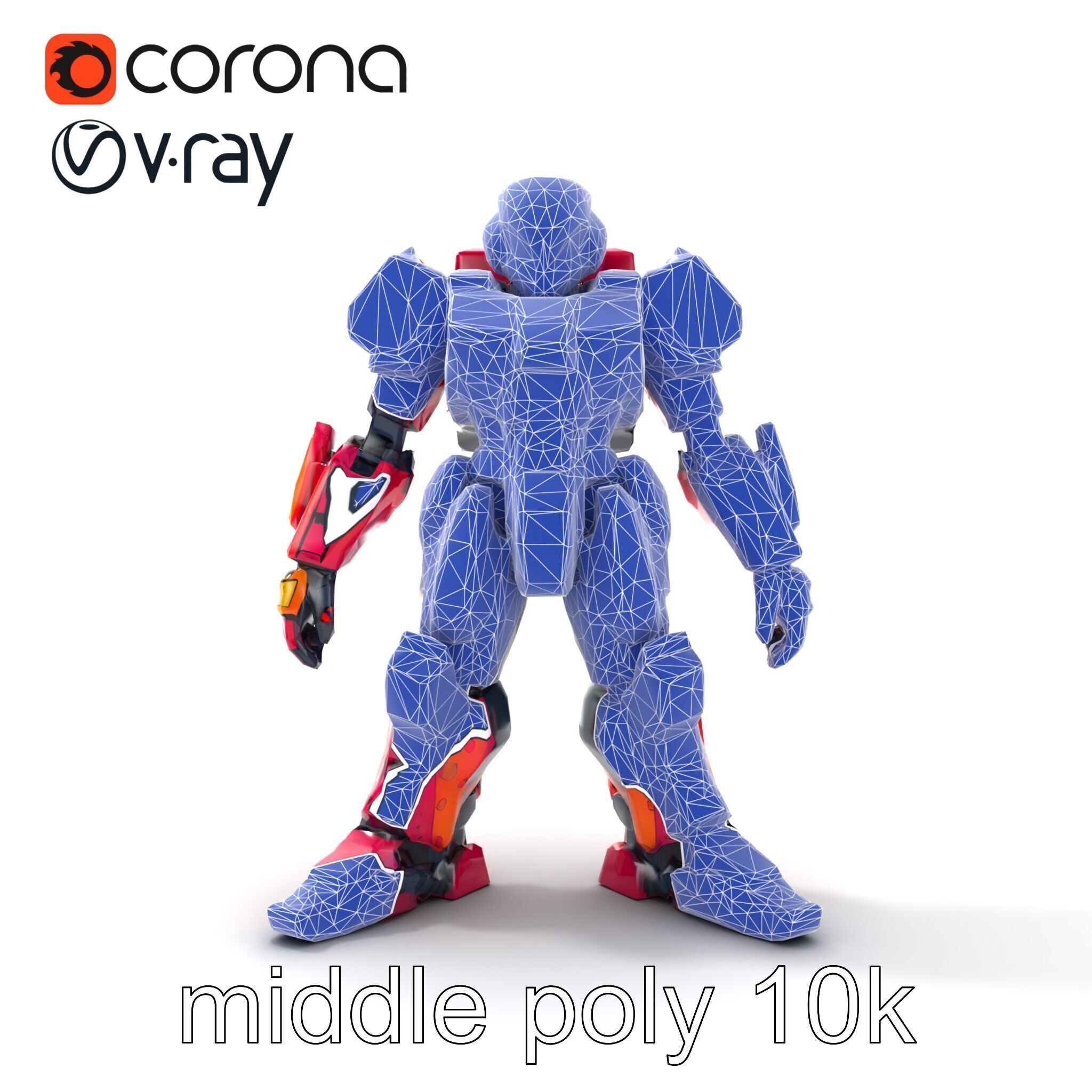 Elven Scepter Topaz Gemstone Model Pack Low-poly 3D model_32