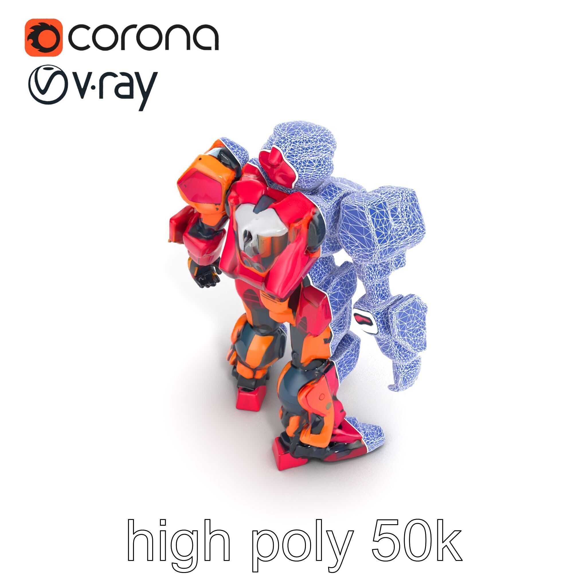 Elven Scepter Topaz Gemstone Model Pack Low-poly 3D model_20