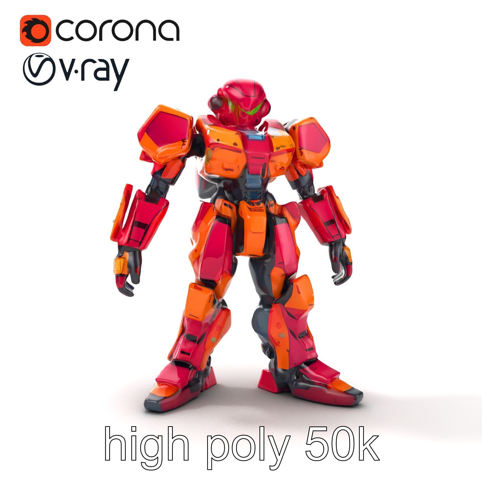 Elven Scepter Topaz Gemstone Model Pack Low-poly 3D model_26