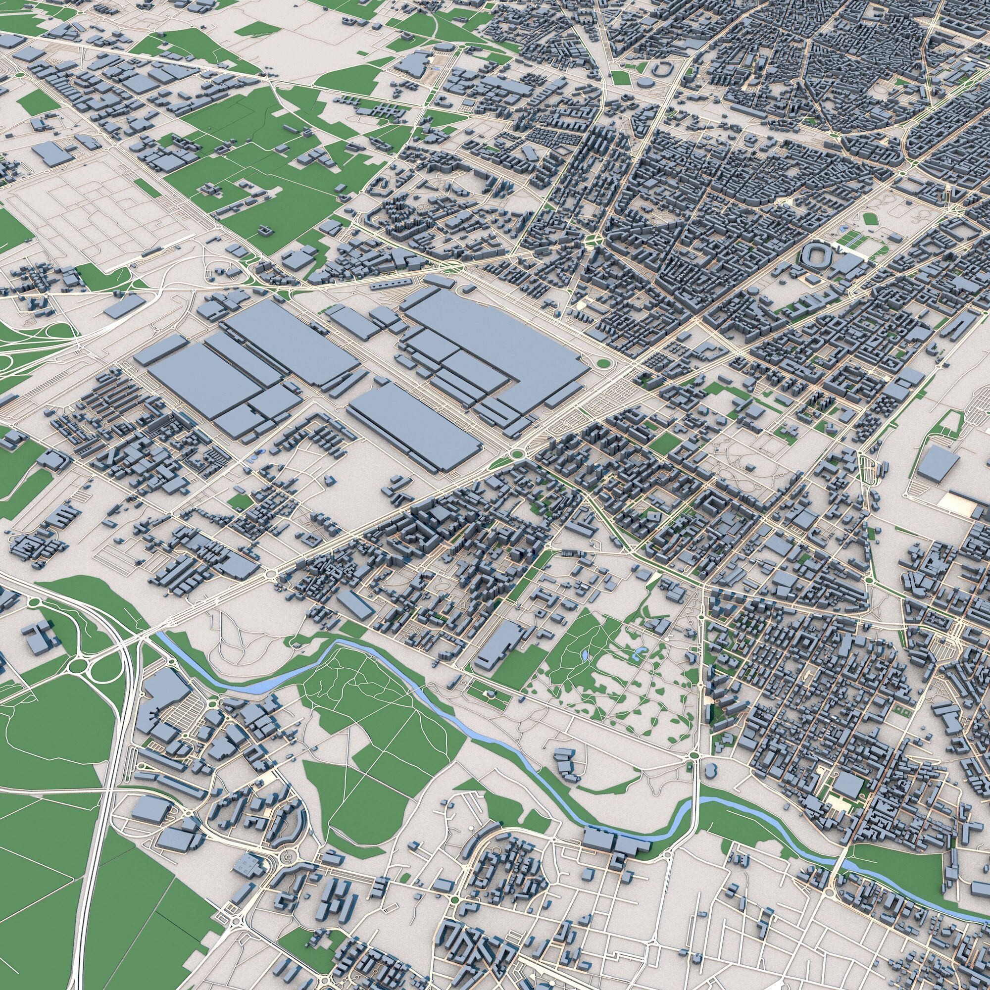 Turin City Italy 3D model_5