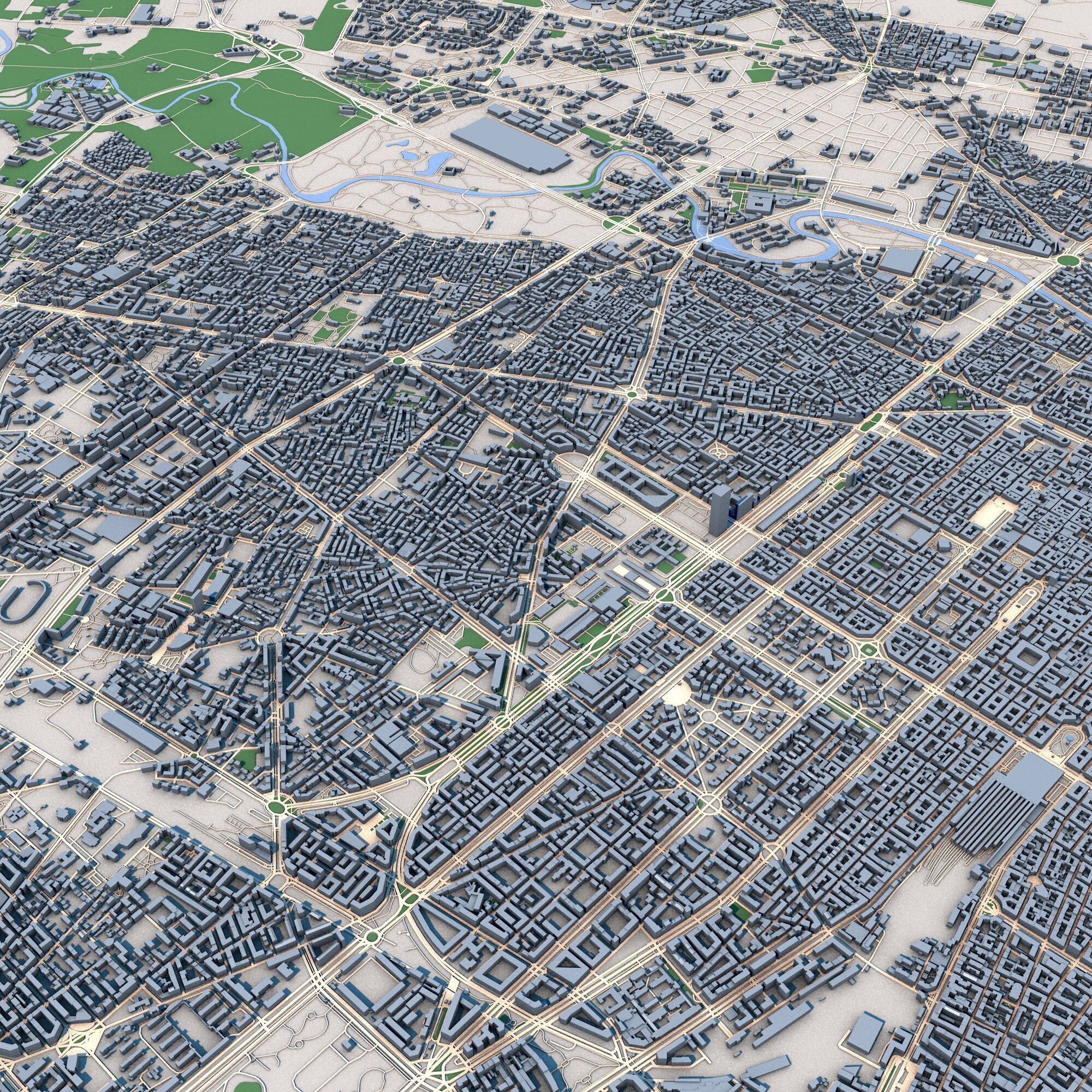 Turin City Italy 3D model_7