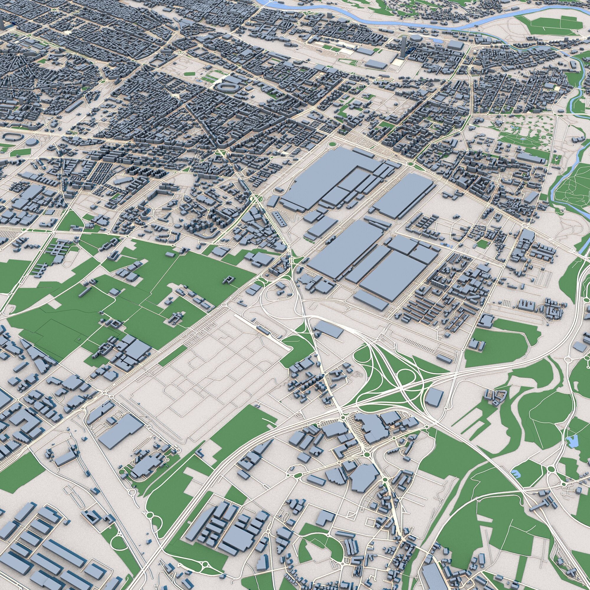 Turin City Italy 3D model_8