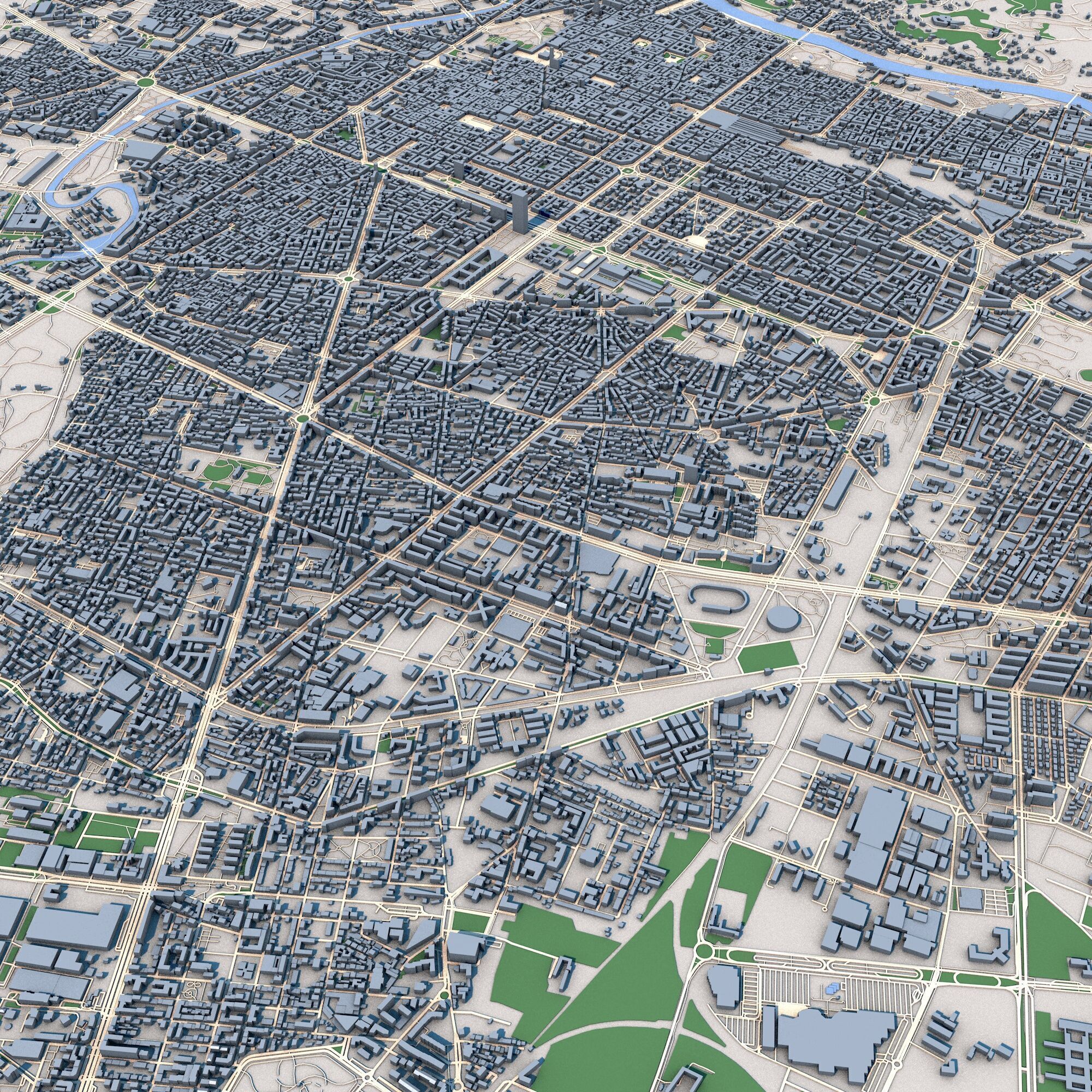 Turin City Italy 3D model_9