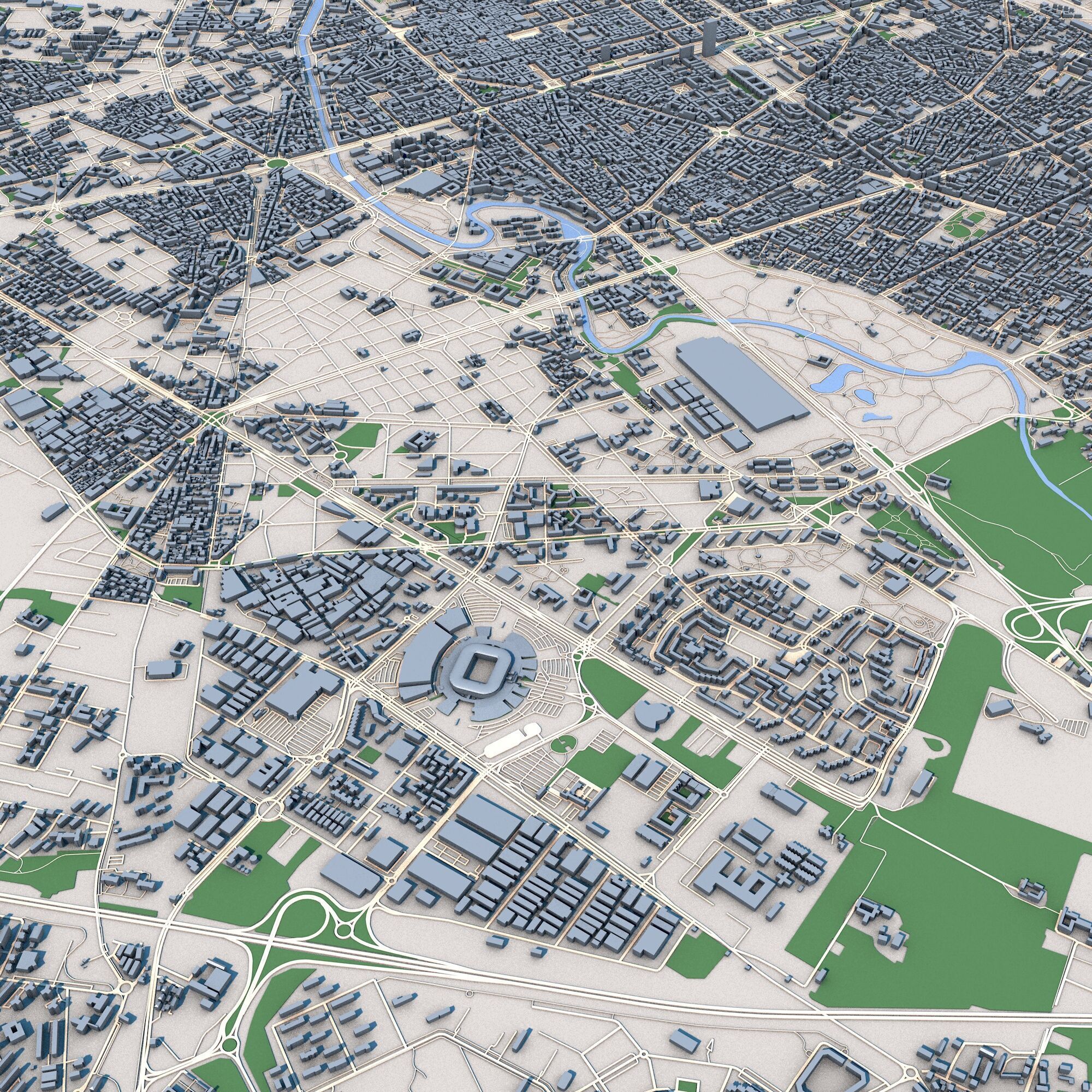 Turin City Italy 3D model_10