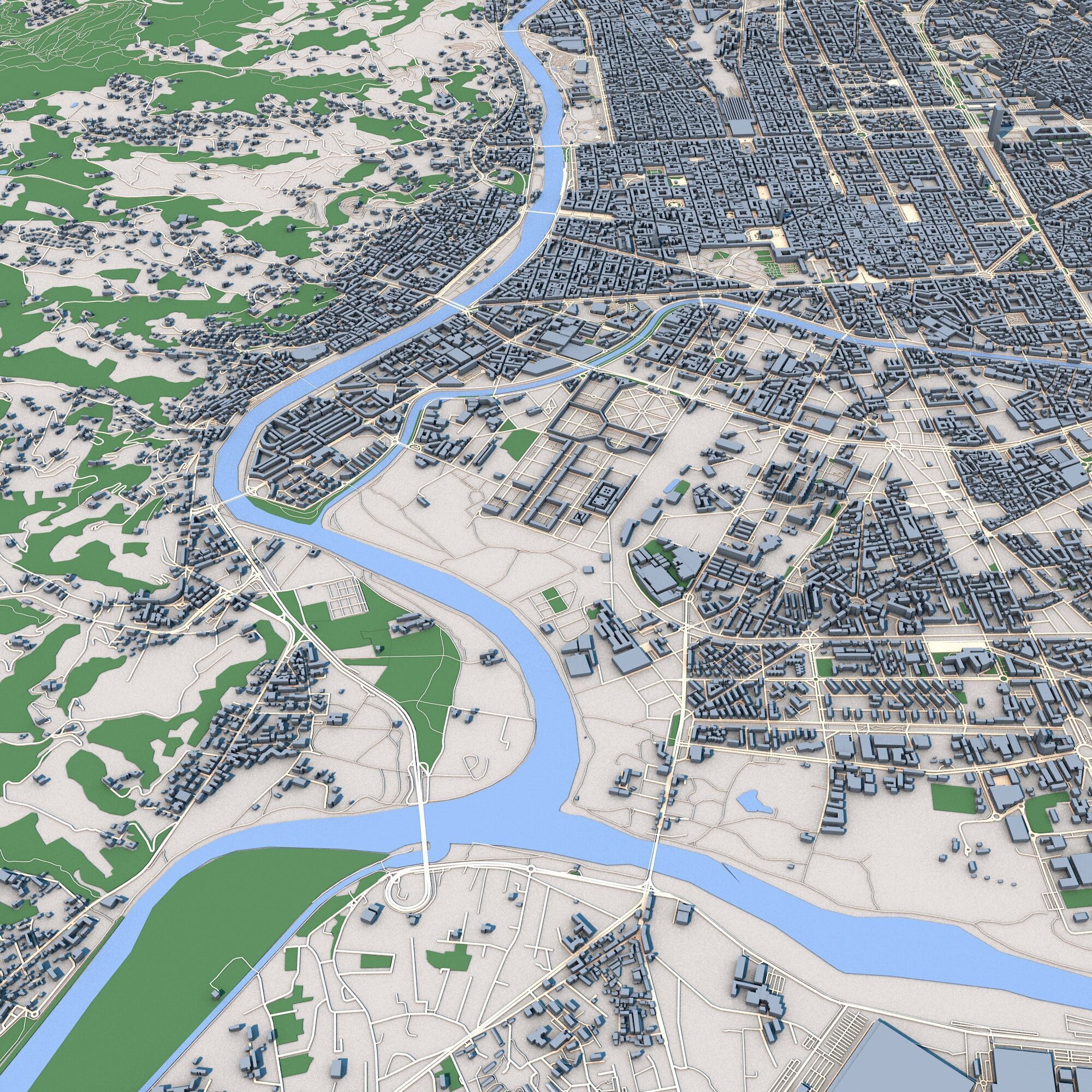 Turin City Italy 3D model_12