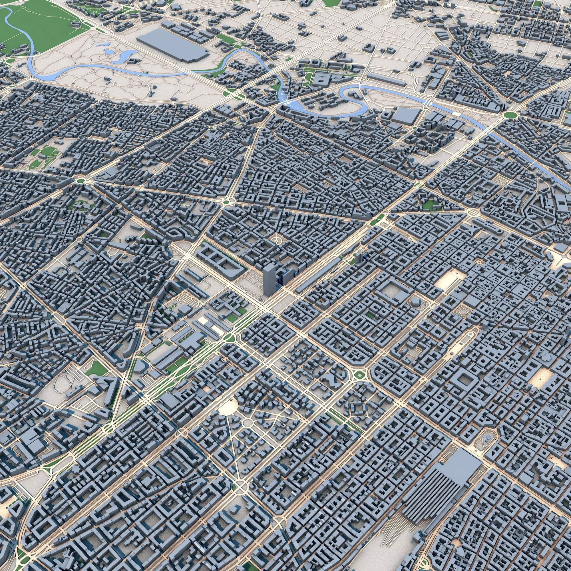 Turin City Italy 3D model_0