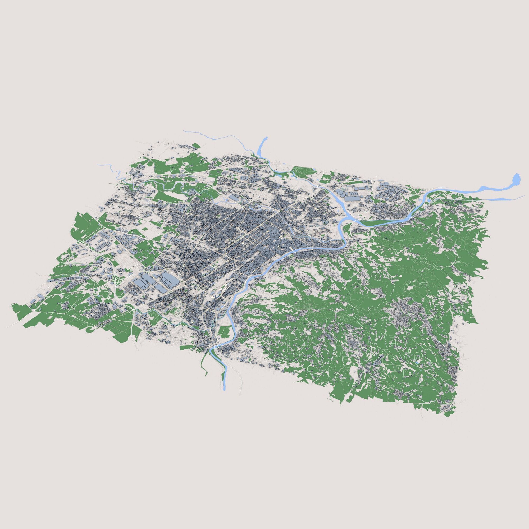 Turin City Italy 3D model_3