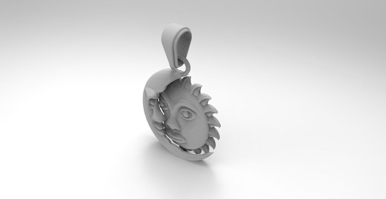 sol y luna  3D print model_6