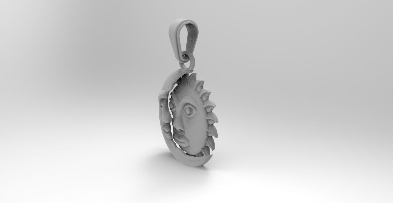 sol y luna  3D print model_1