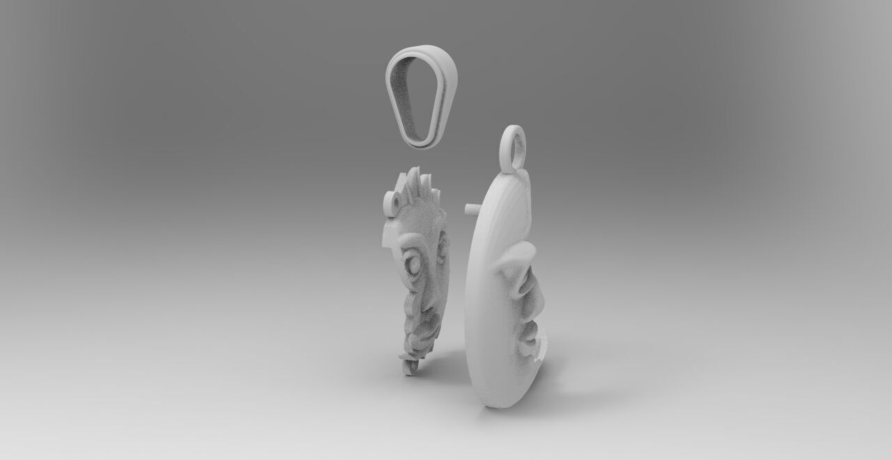 sol y luna  3D print model_7