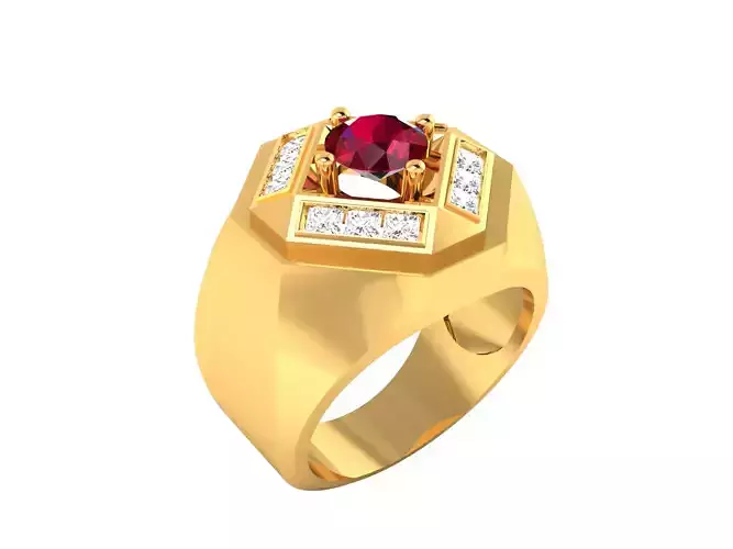 Mens Ring  Render 3dm STL OBJ FBX Details