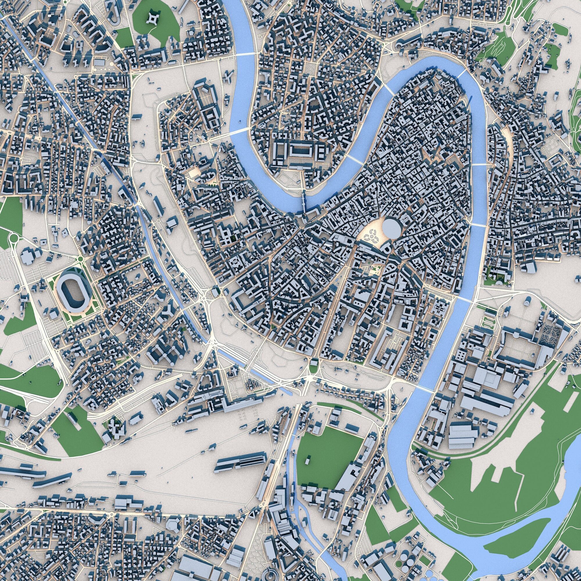 Verona City Italy 3D model_2