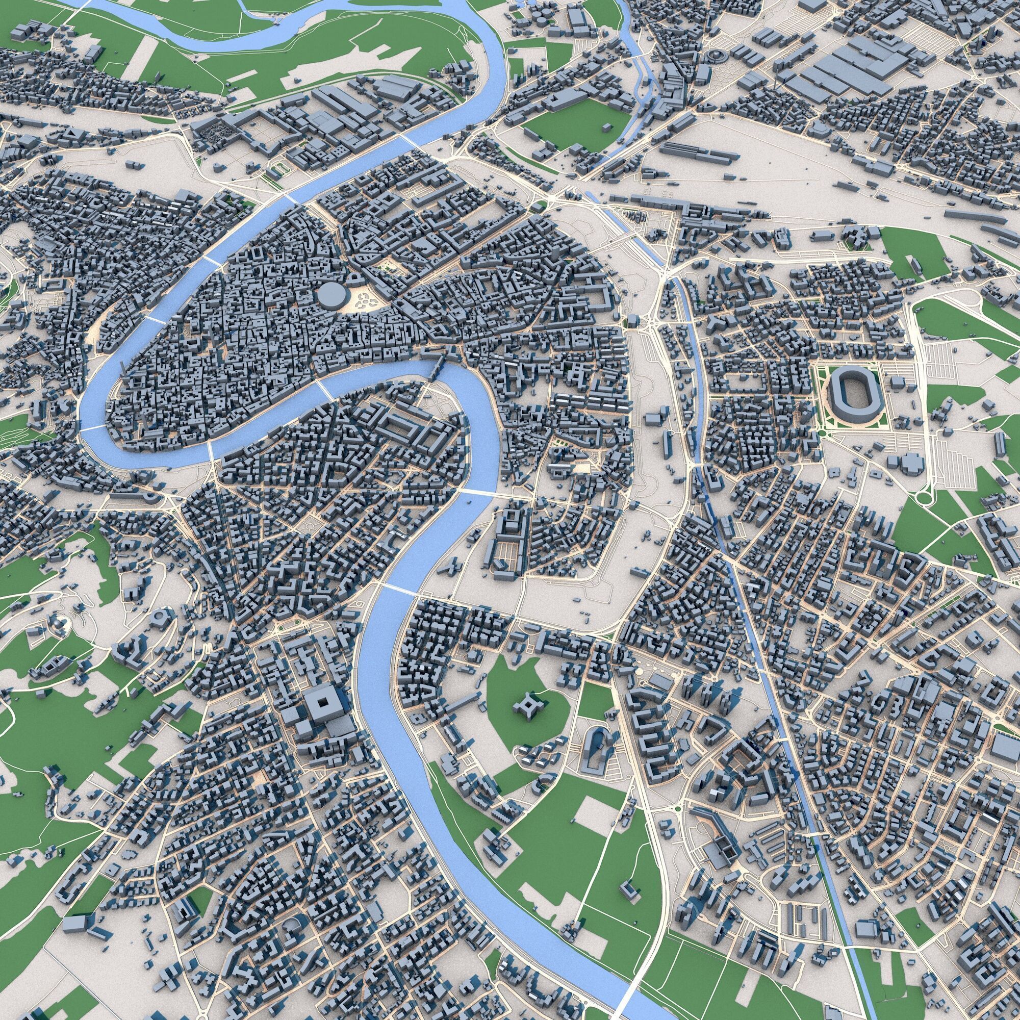 Verona City Italy 3D model_9