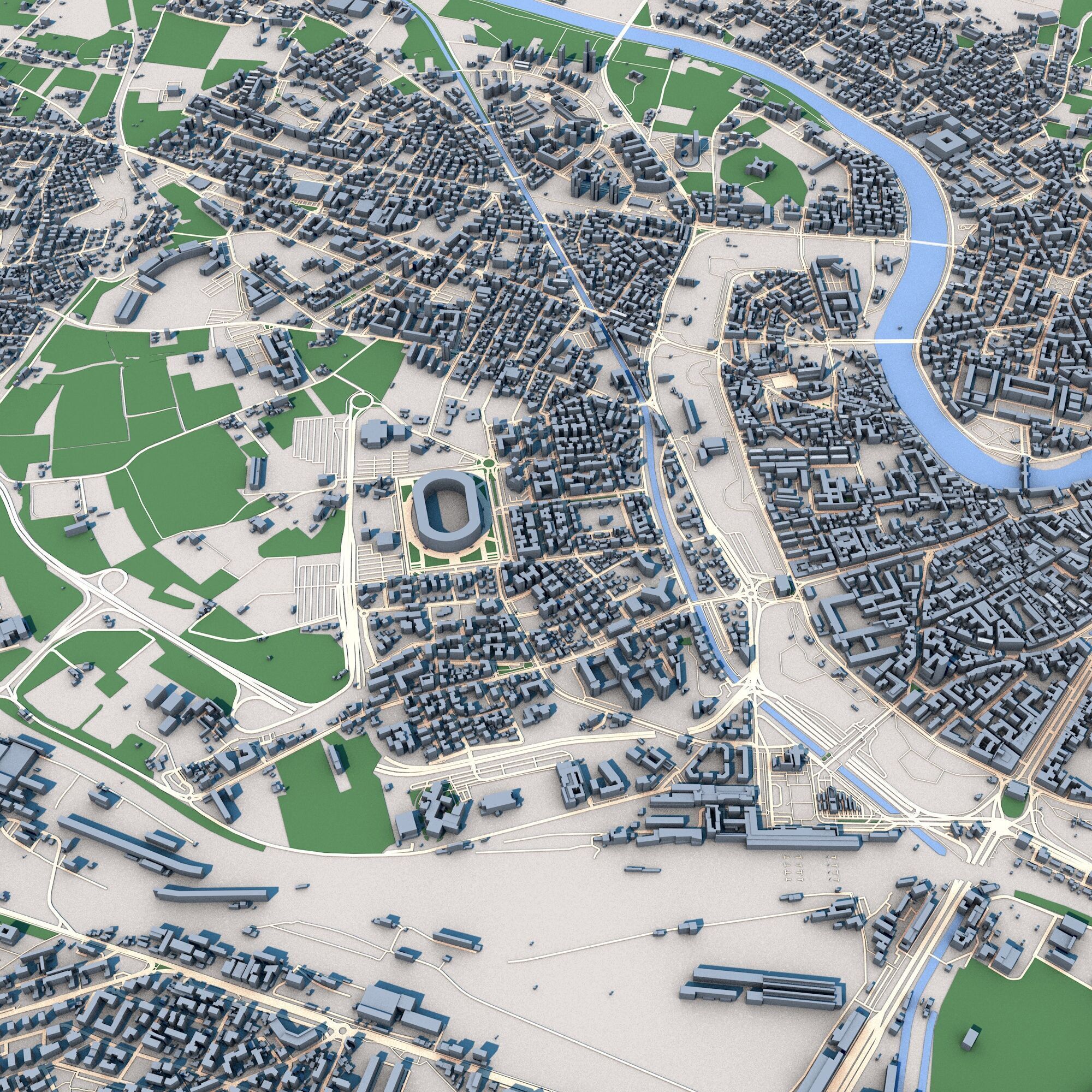 Verona City Italy 3D model_4