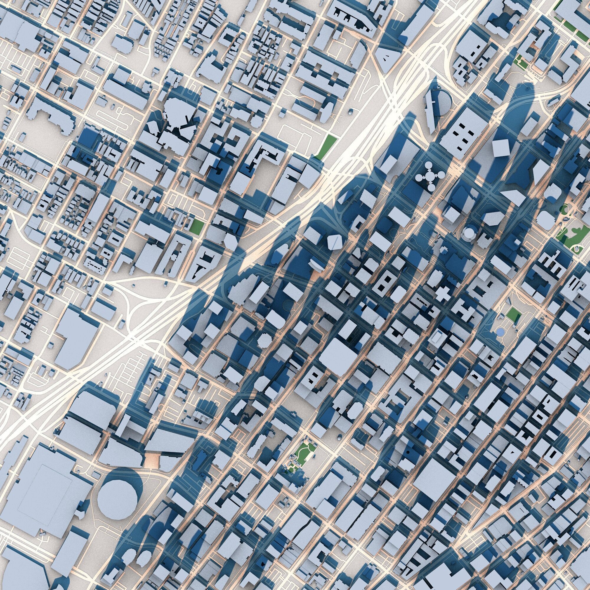 Wilshire Grand Center US Bank Tower Los Angeles USA 3D model_2