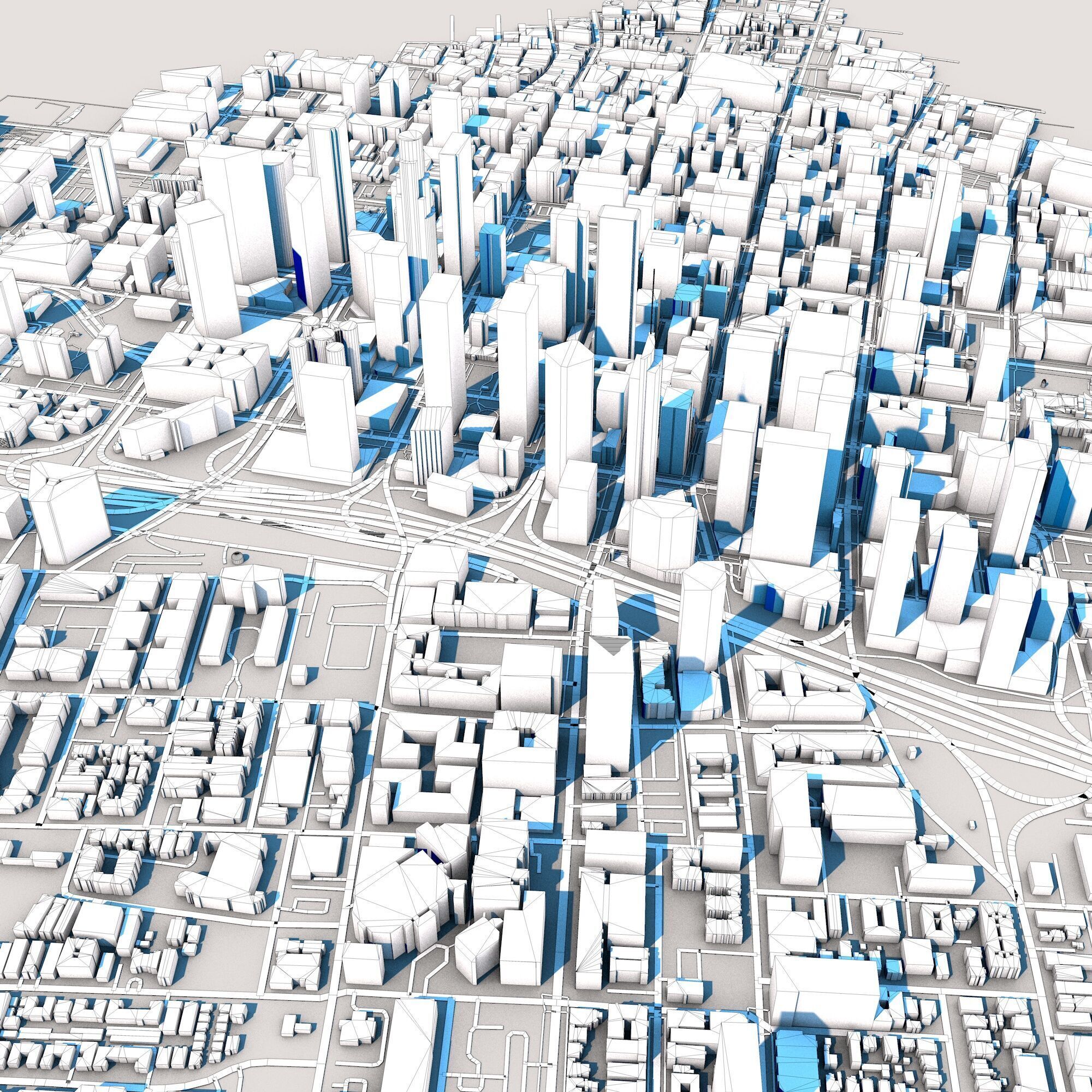 Wilshire Grand Center US Bank Tower Los Angeles USA 3D model_11