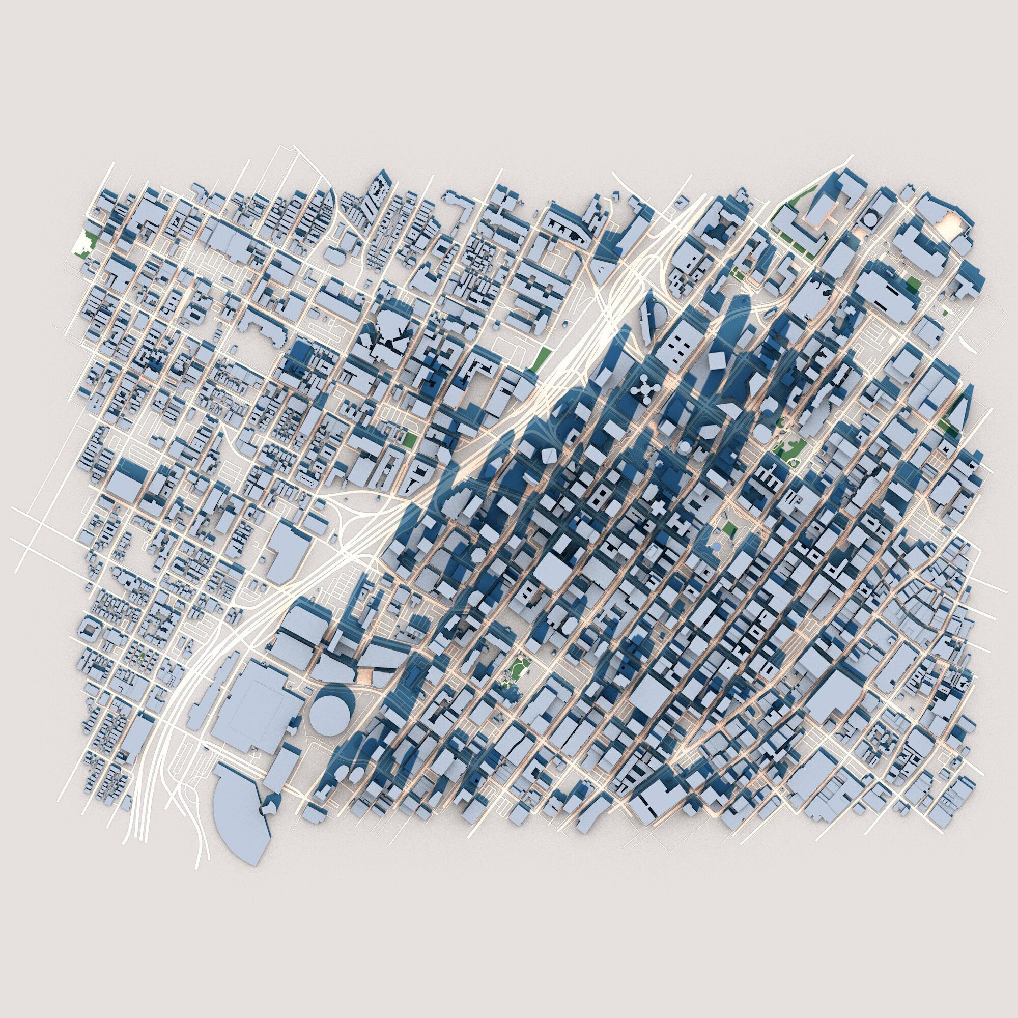 Wilshire Grand Center US Bank Tower Los Angeles USA 3D model_1