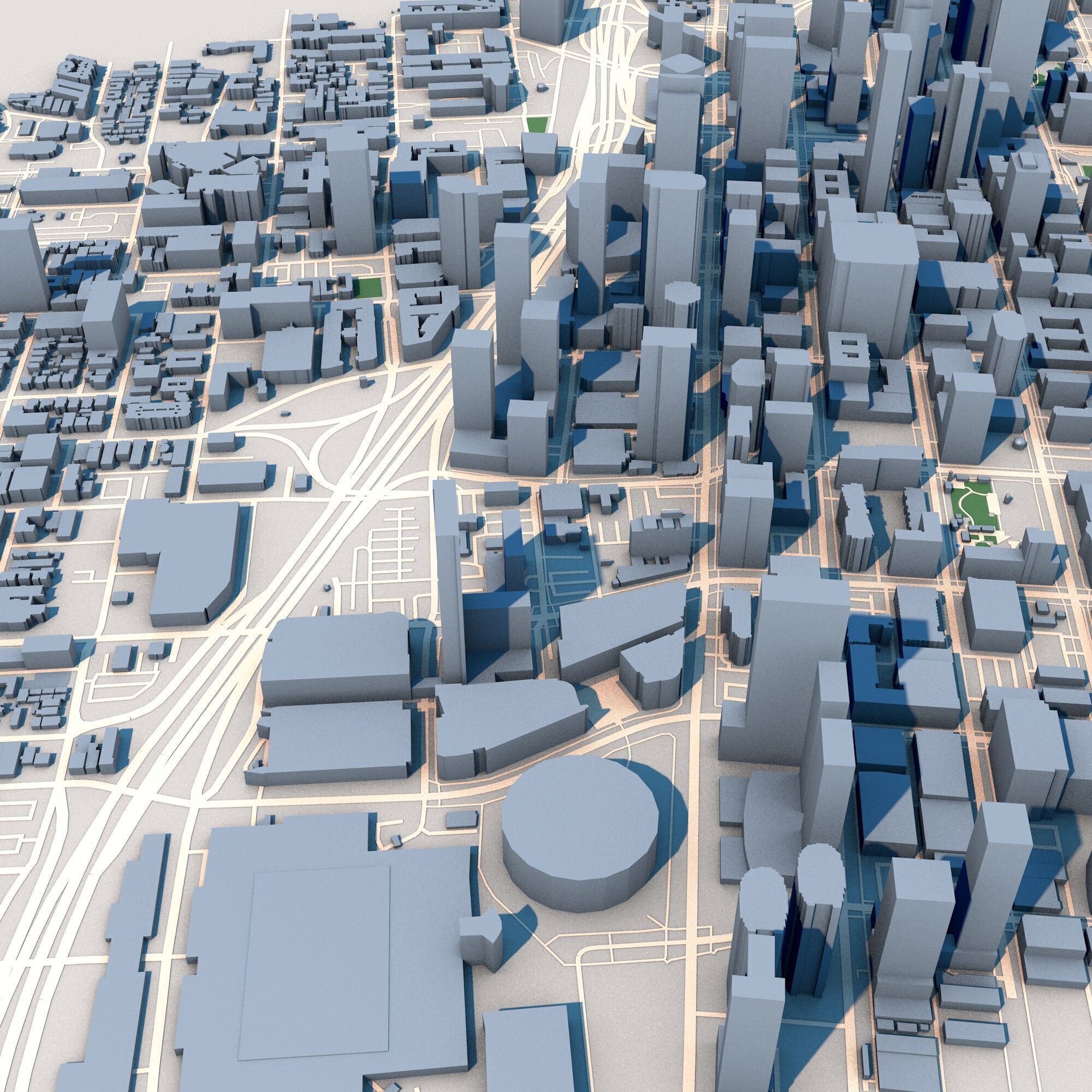 Wilshire Grand Center US Bank Tower Los Angeles USA 3D model_5