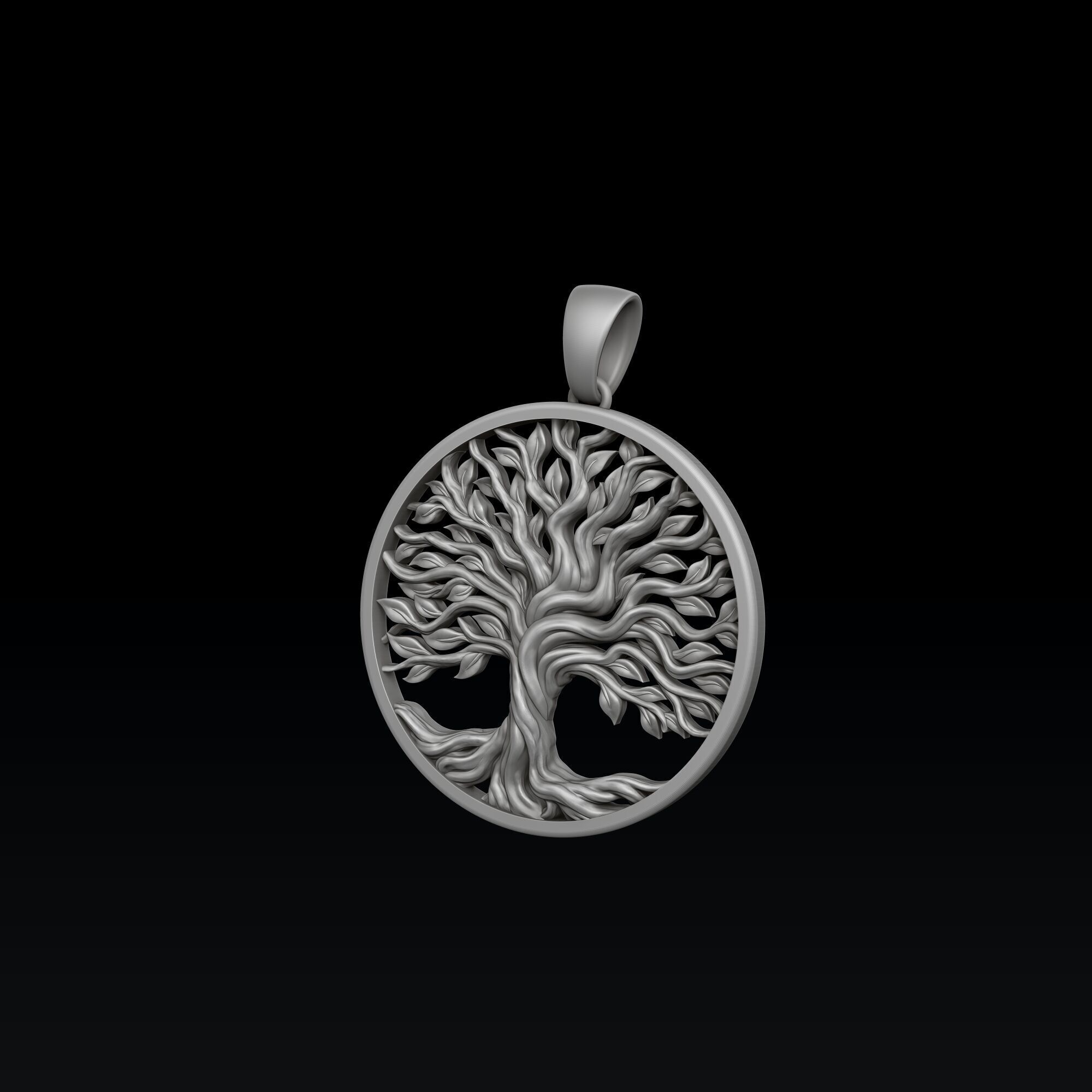 Tree Branches Pendant 3D print model_6