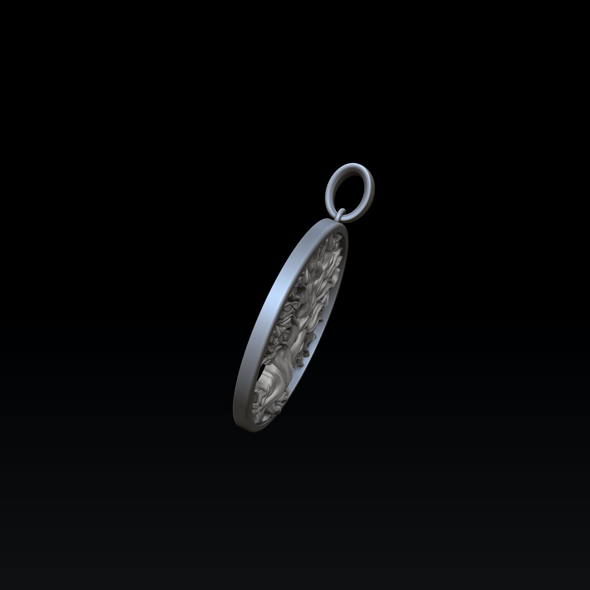 Tree Branches Pendant 3D print model_3