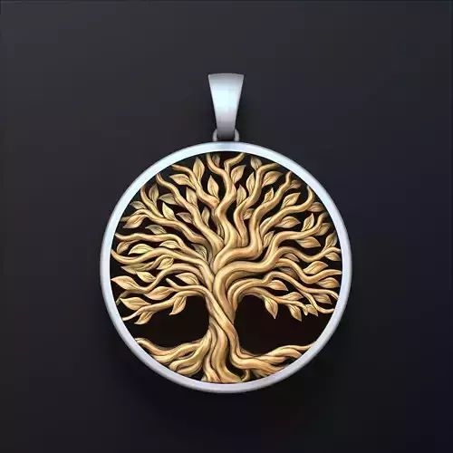 Tree Branches Pendant 3D print model Tree Branches Pendant 3D print model