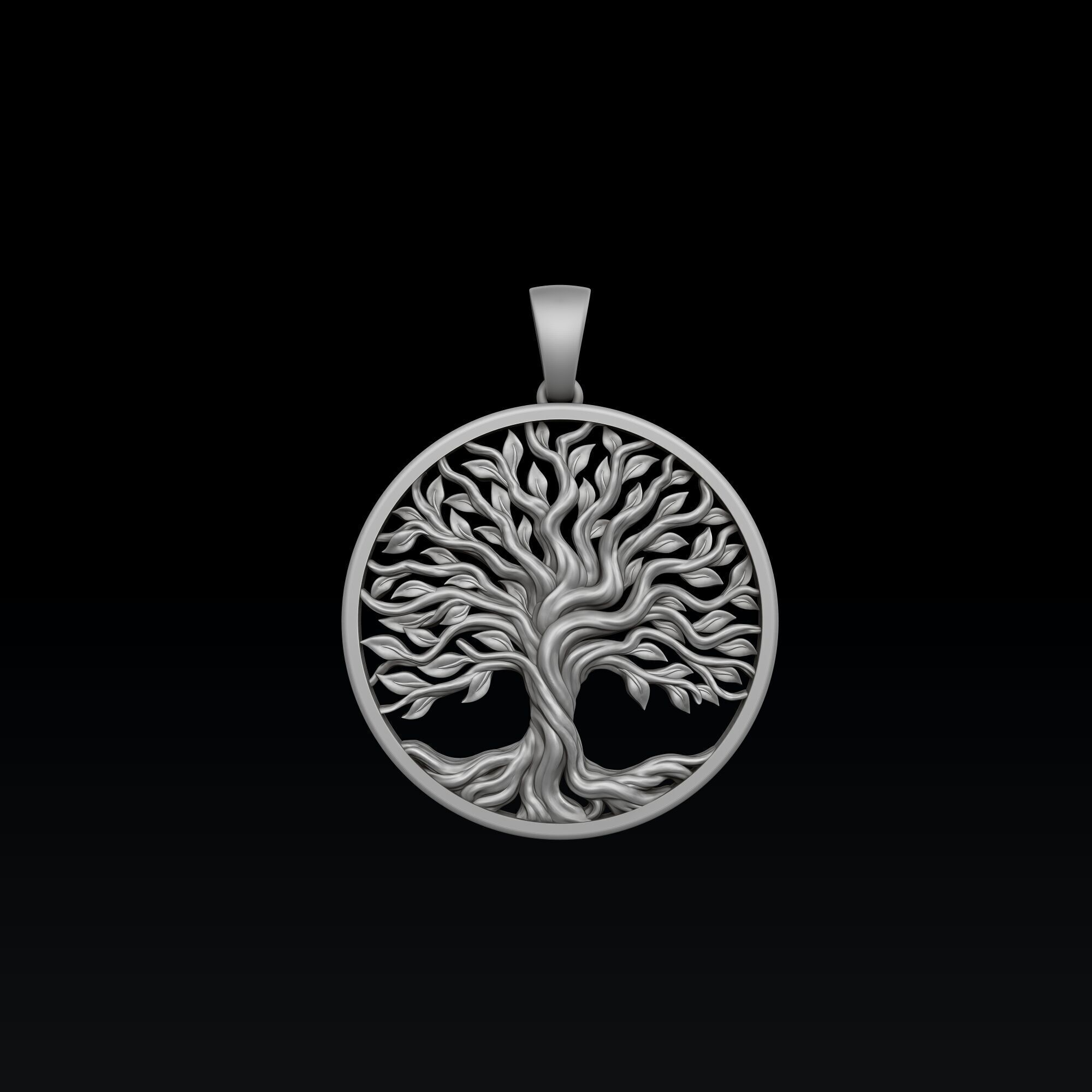 Tree Branches Pendant 3D print model_5