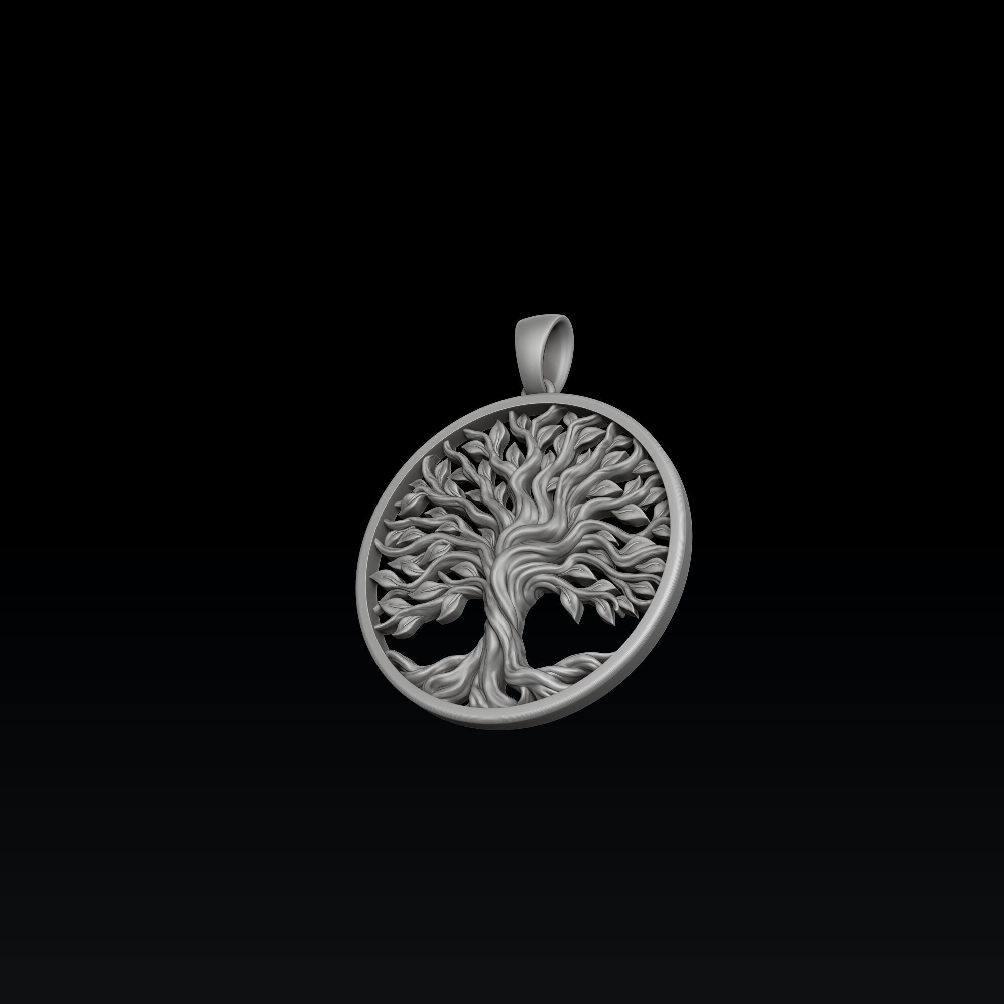 Tree Branches Pendant 3D print model_2
