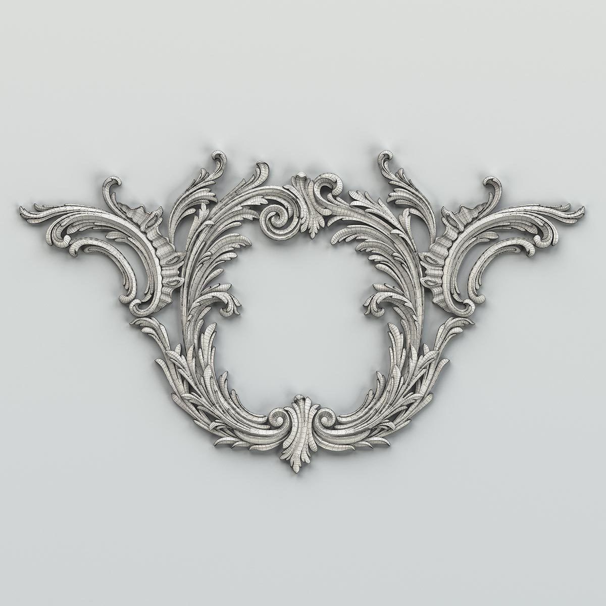 Carved decor central 010 3D model_6