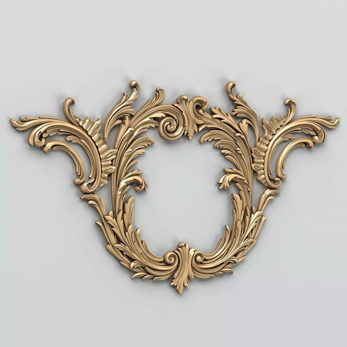 Carved decor central 010 3D model_0