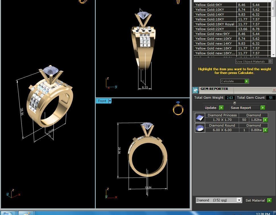 Mens Ring Render 3dm STL OBJ FBX Details 3D print model_8