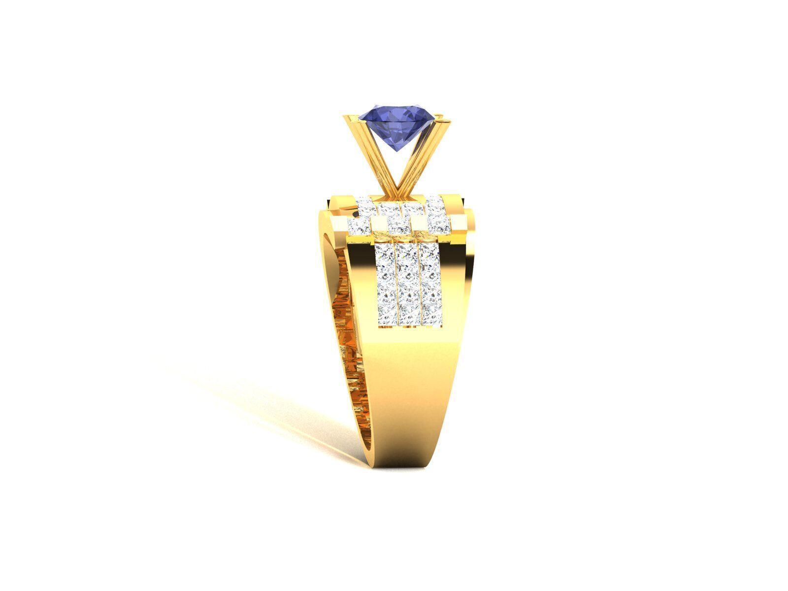 Mens Ring Render 3dm STL OBJ FBX Details 3D print model_6