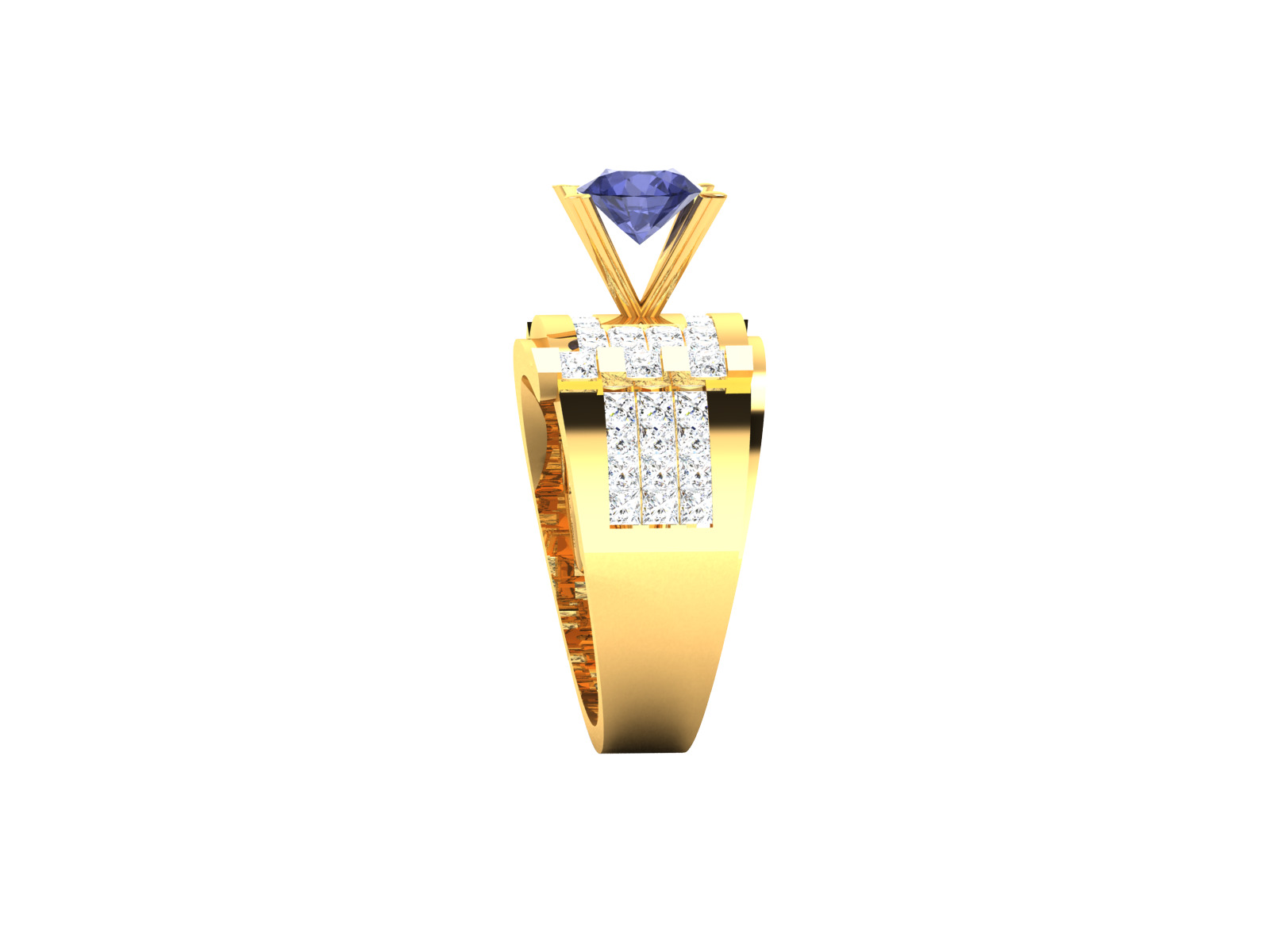 Mens Ring Render 3dm STL OBJ FBX Details 3D print model_7