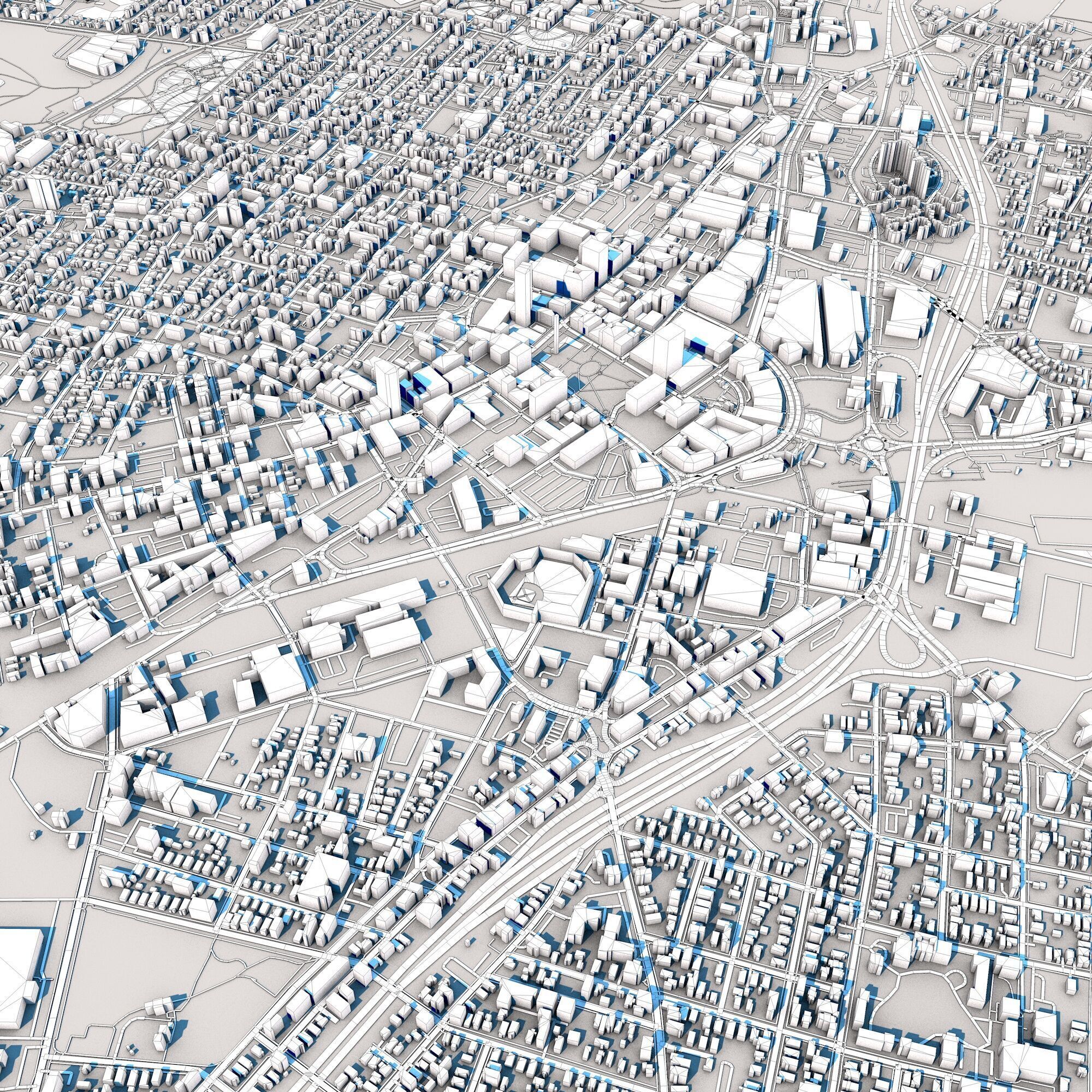 Worcester City USA 3D model_10