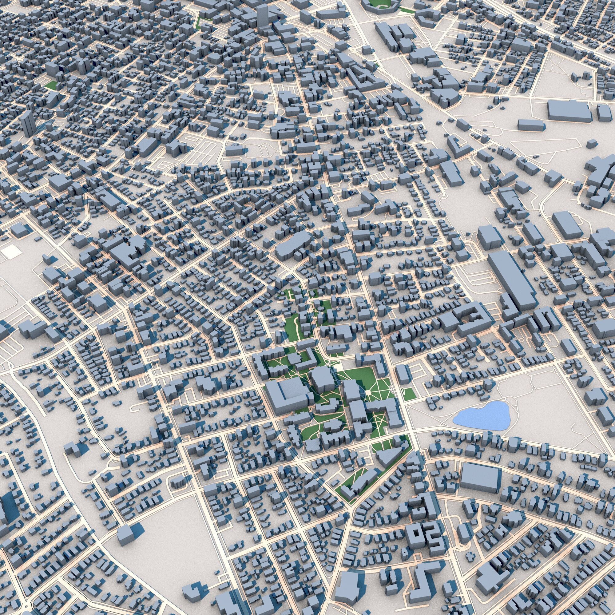 Worcester City USA 3D model_5