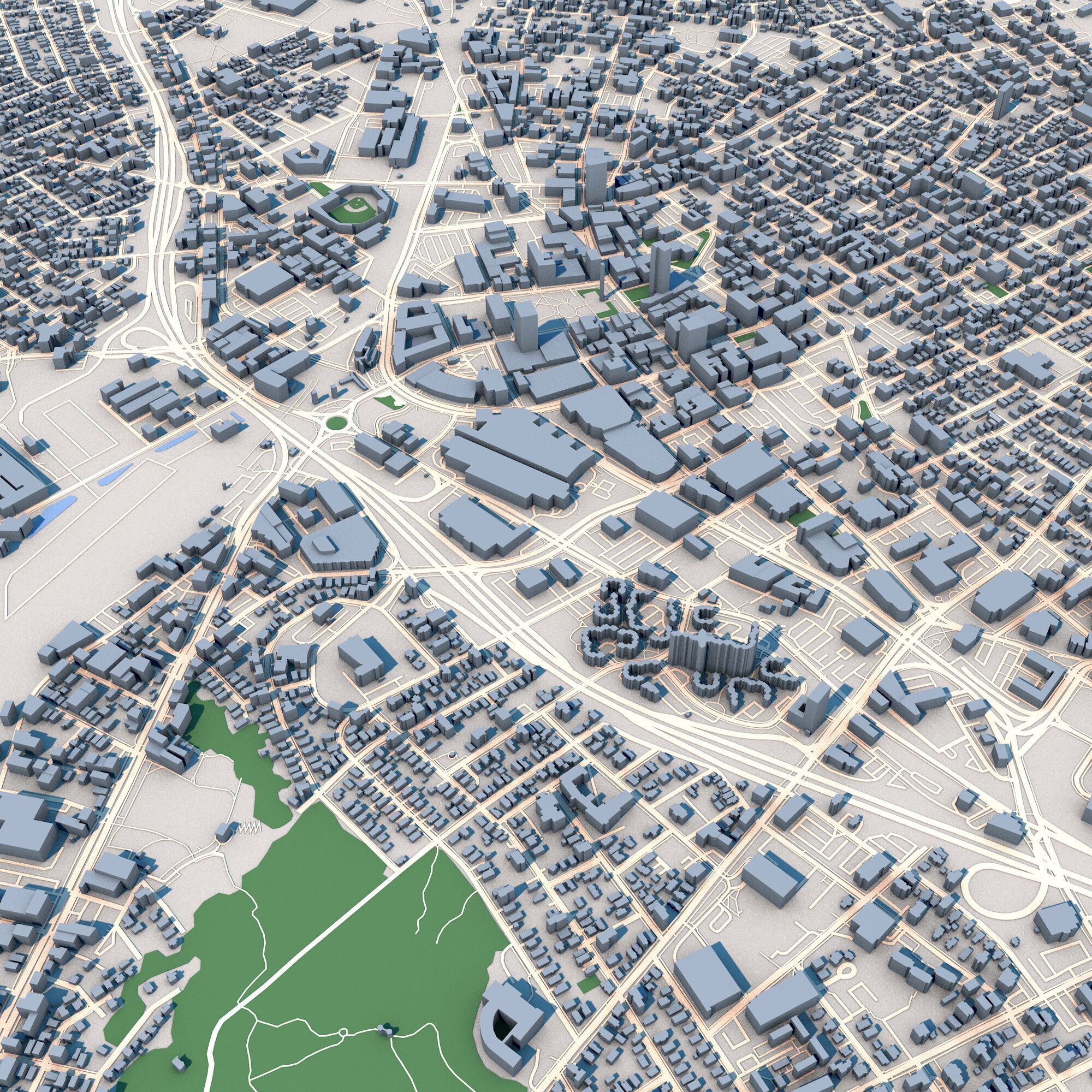 Worcester City USA 3D model_8