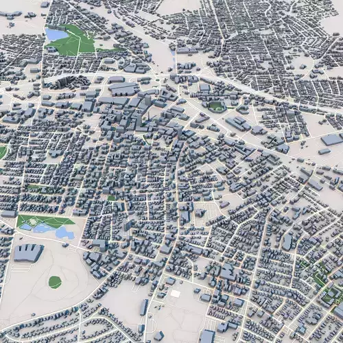 Worcester City USA 3D model