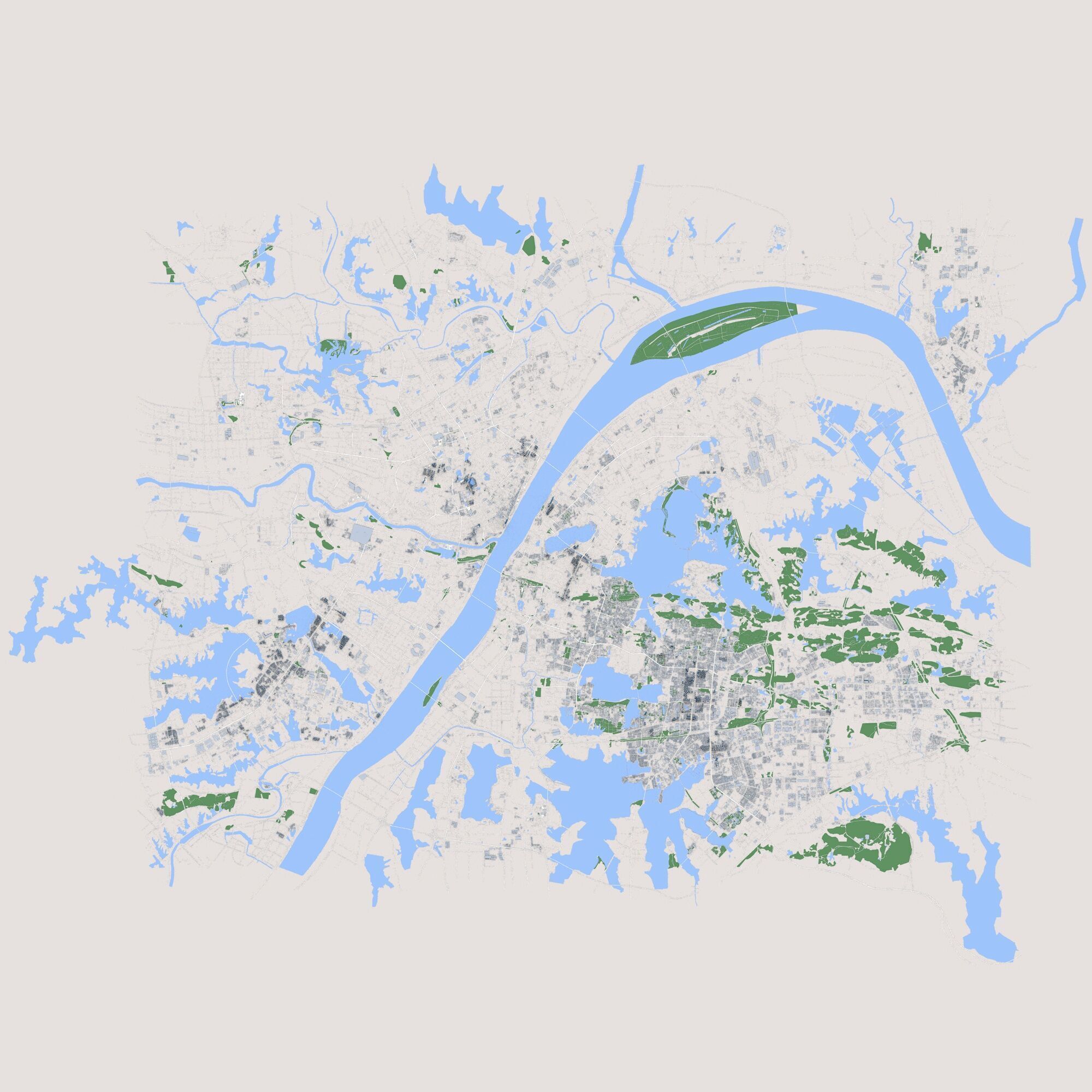 Wuhan City China 3D model_1