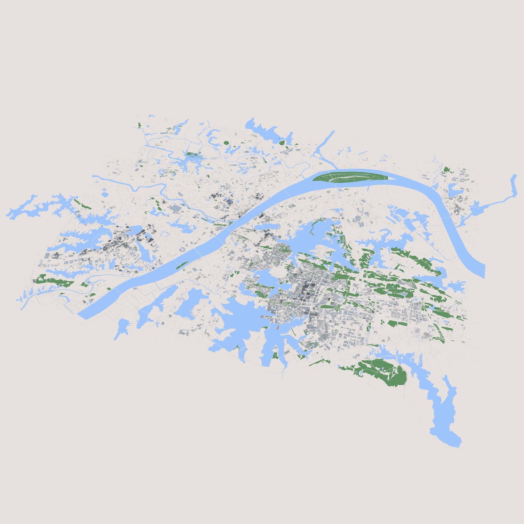 Wuhan City China 3D model_3