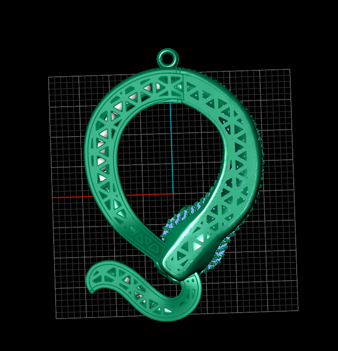 3d zbrush panther pendant 3D print model_1