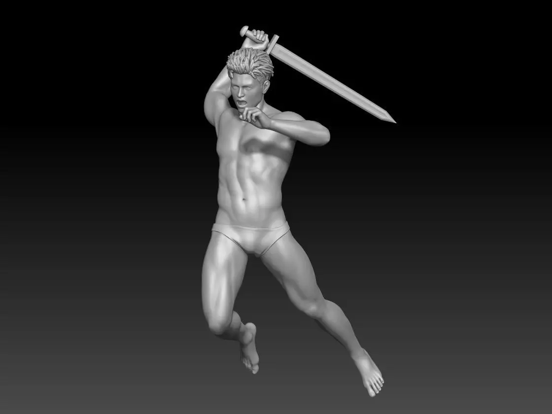 Male Pose References Drawing and Painting Inspiration 2 3D print model_0