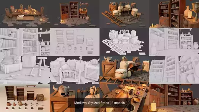 Medieval Stylized Props
